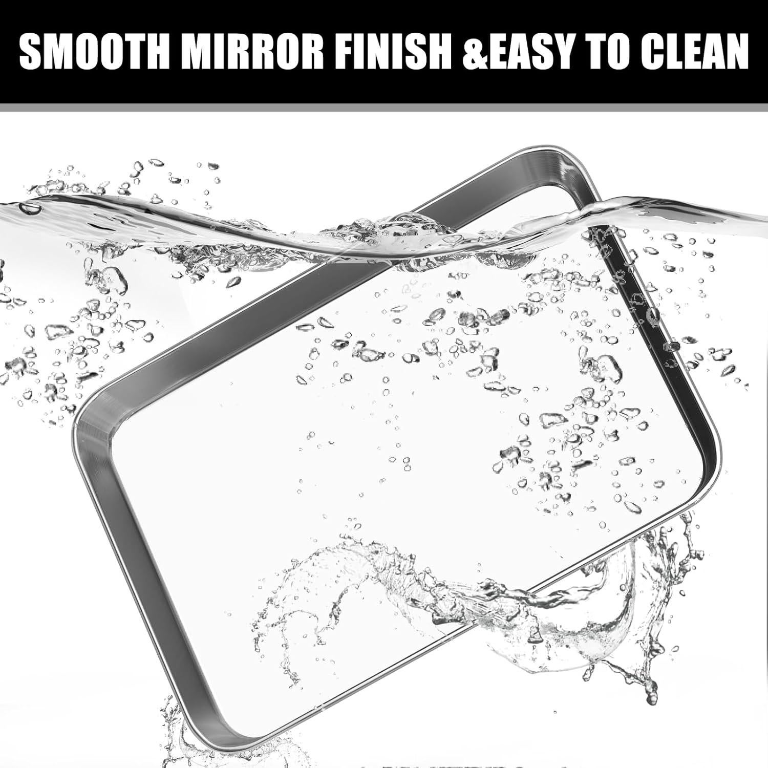 Juego de 2 bandejas para hornear 22.86 cm Umite Chef acero inoxidable