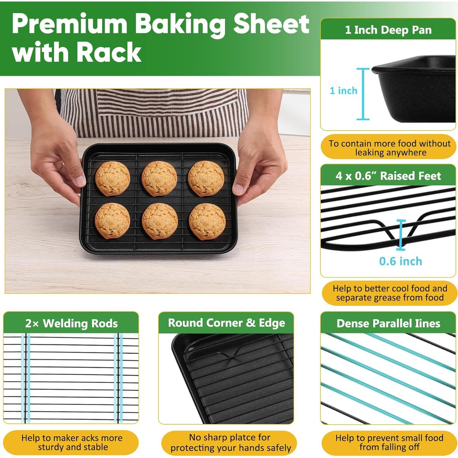 Bandeja para Hornear P&P CHEF 23.6x17.8cm Antiadherente