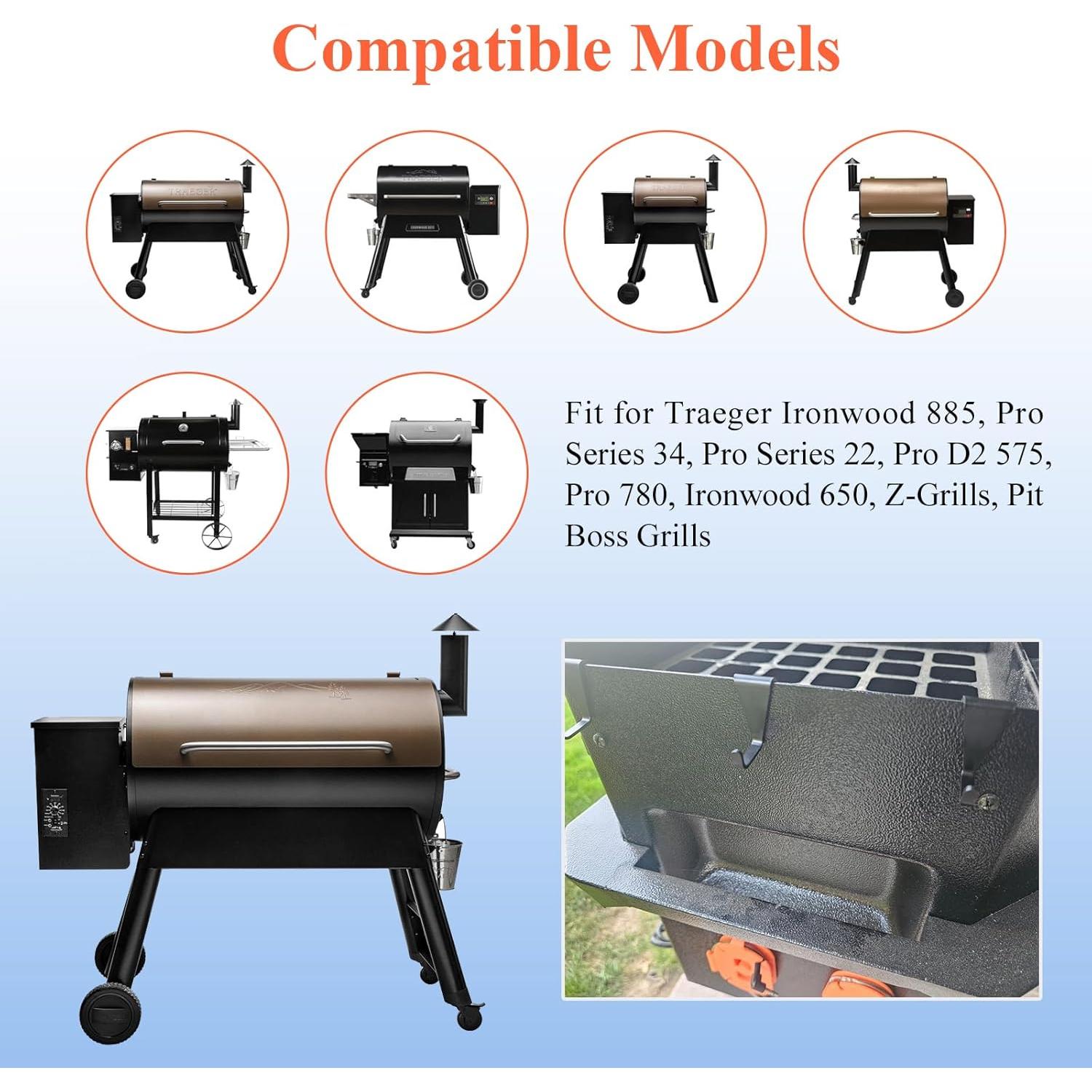 Ganchos para Parrillas WFCYX de Aluminio - 4 Pcs Compatibles Traeger