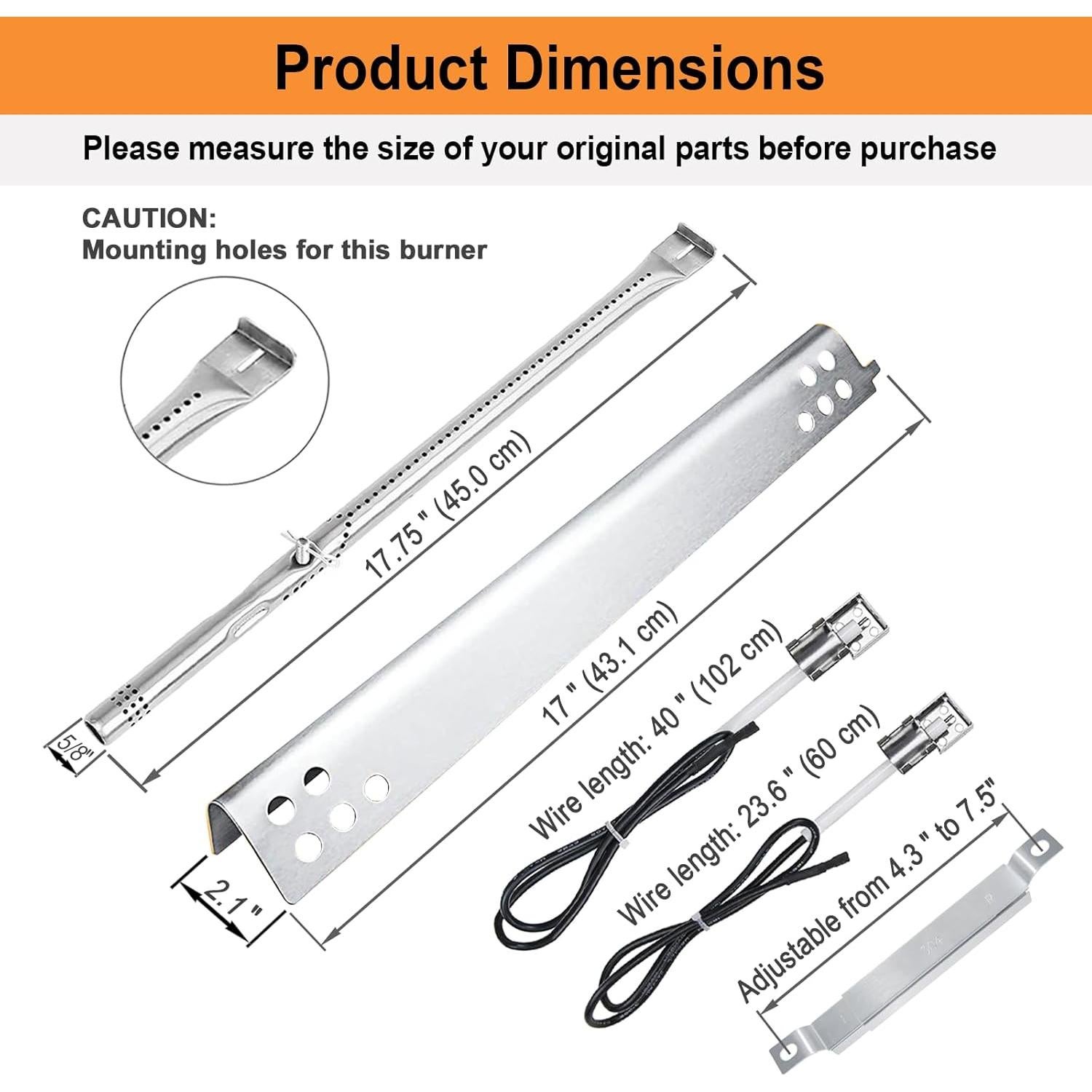 Kit de Quemadores y Placas de Calor Charbroil 4 Quemadores