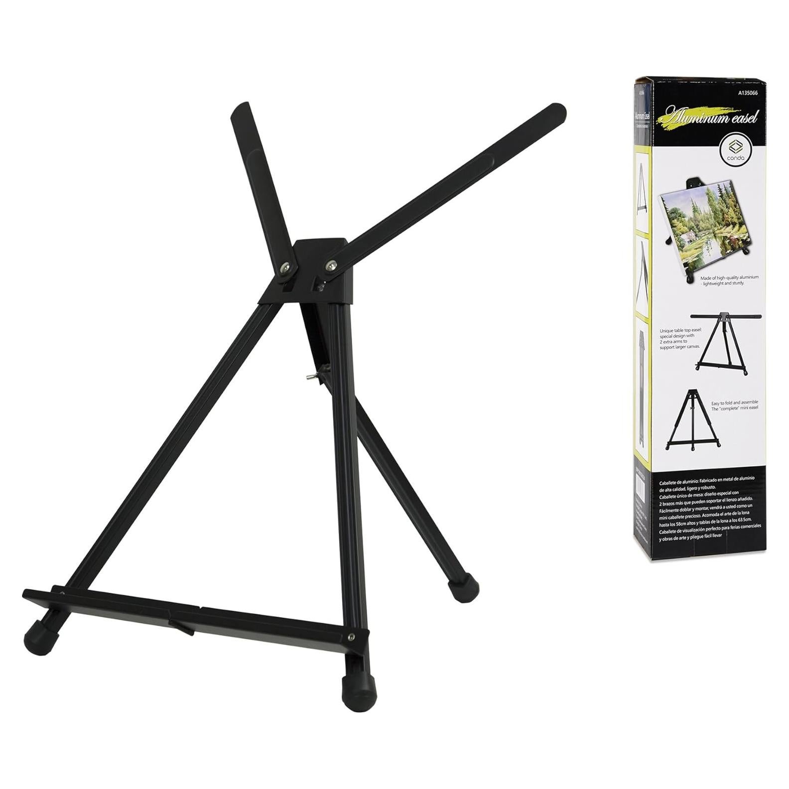 Caballete de Aluminio CONDA Plegable Ajustable 38.1-53.3 cm