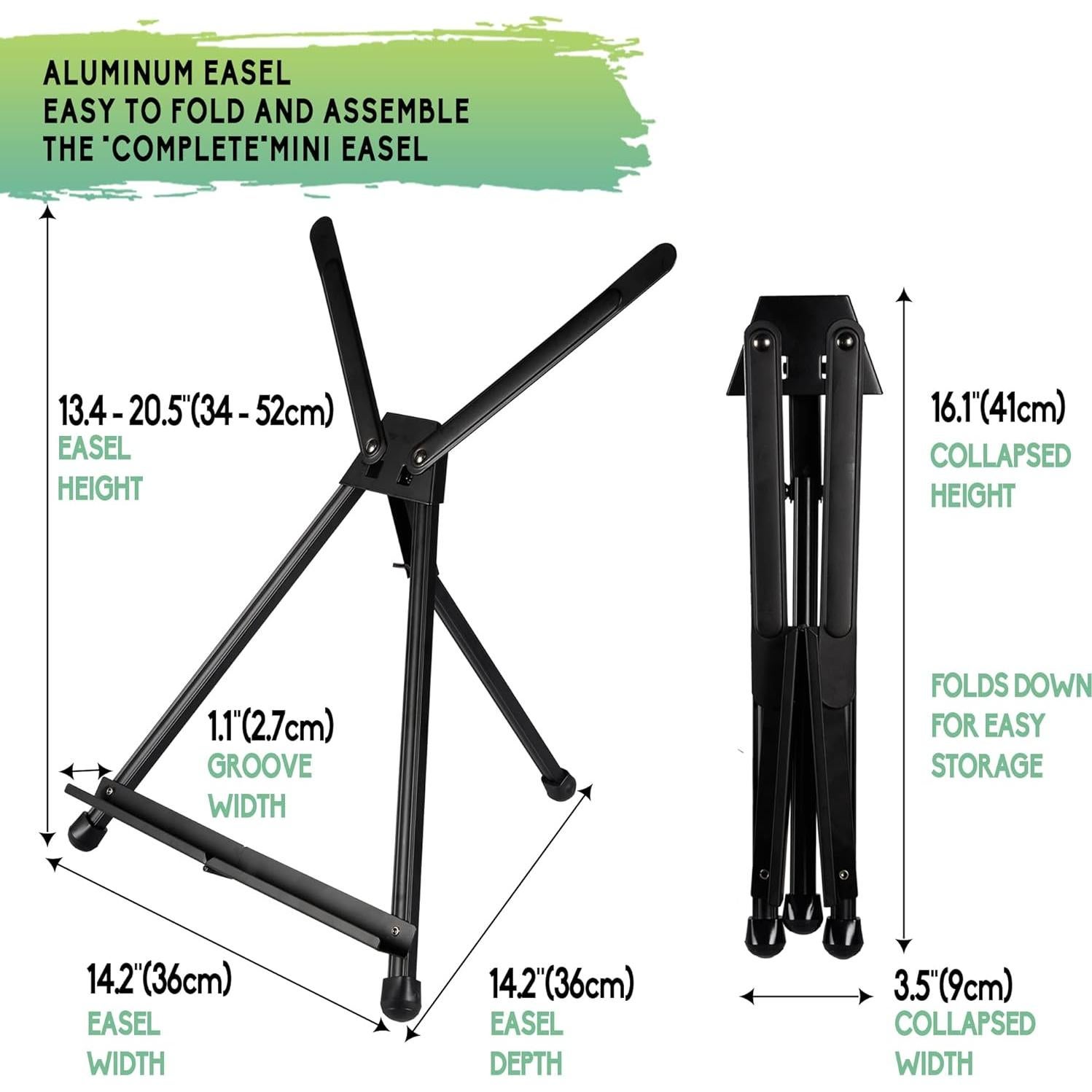 Caballete de Aluminio CONDA Plegable Ajustable 38.1-53.3 cm