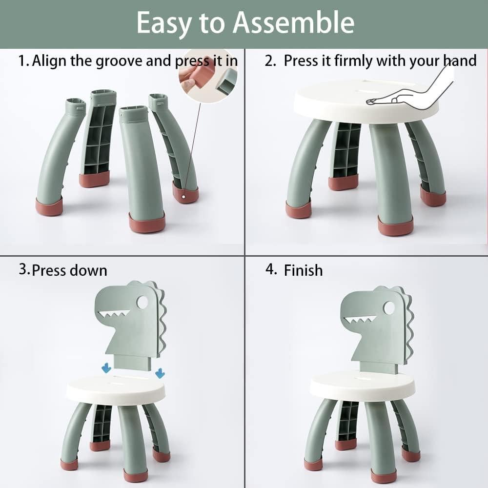 Silla Ergonómica para Niños Sunkaioo Dino Verde 32x29.5cm