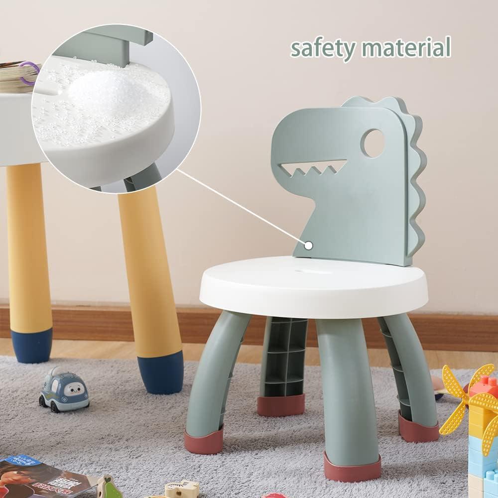 Silla Ergonómica para Niños Sunkaioo Dino Verde 32x29.5cm