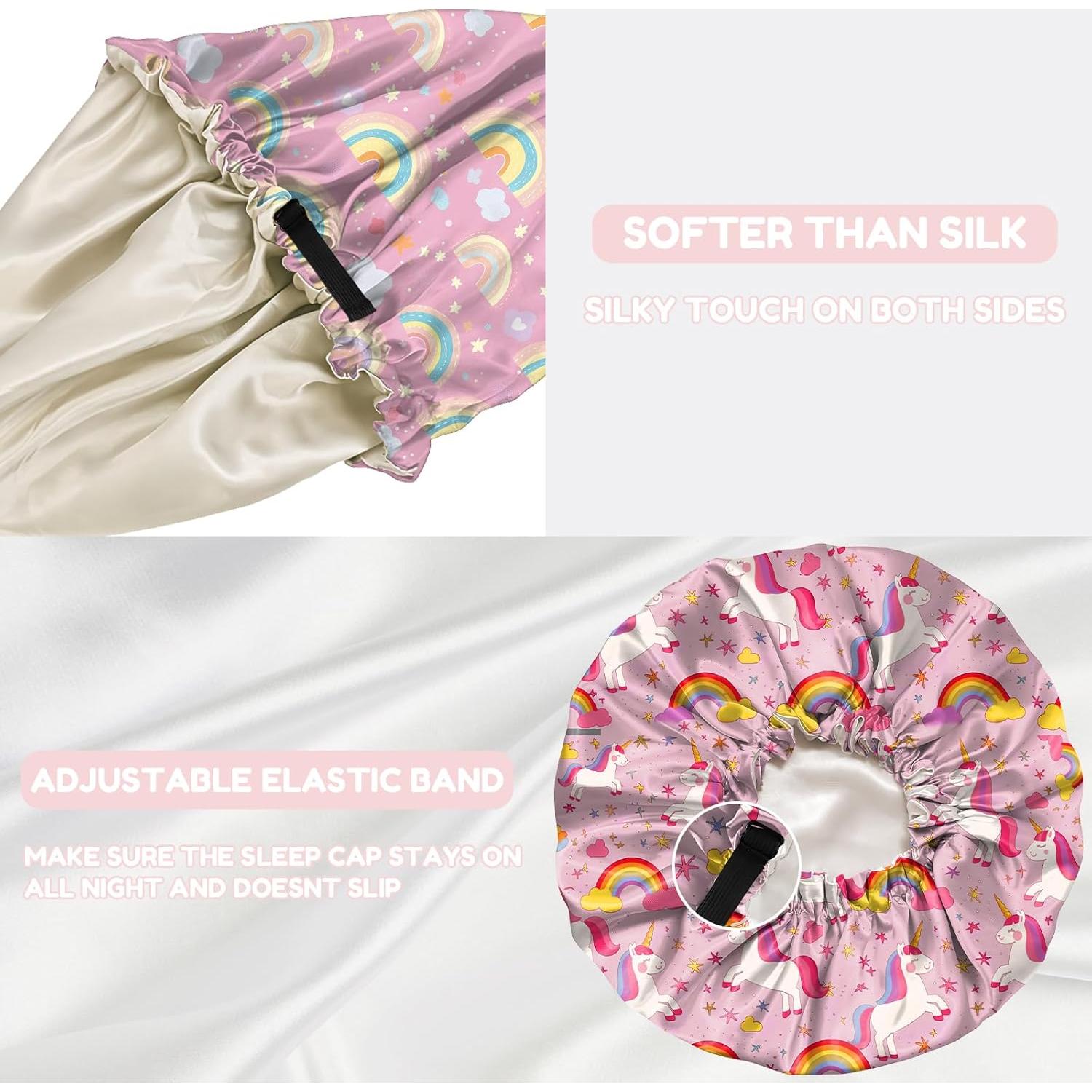 Gorras de Satén para Niños BHAHB - 2 Piezas Ajustables