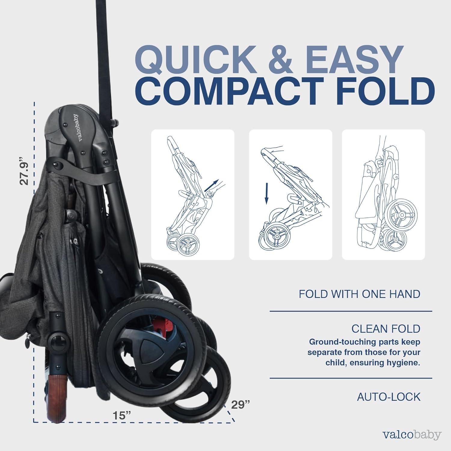 Carrito de Paseo Doble Valco Baby Trend Duo Carbón 2025