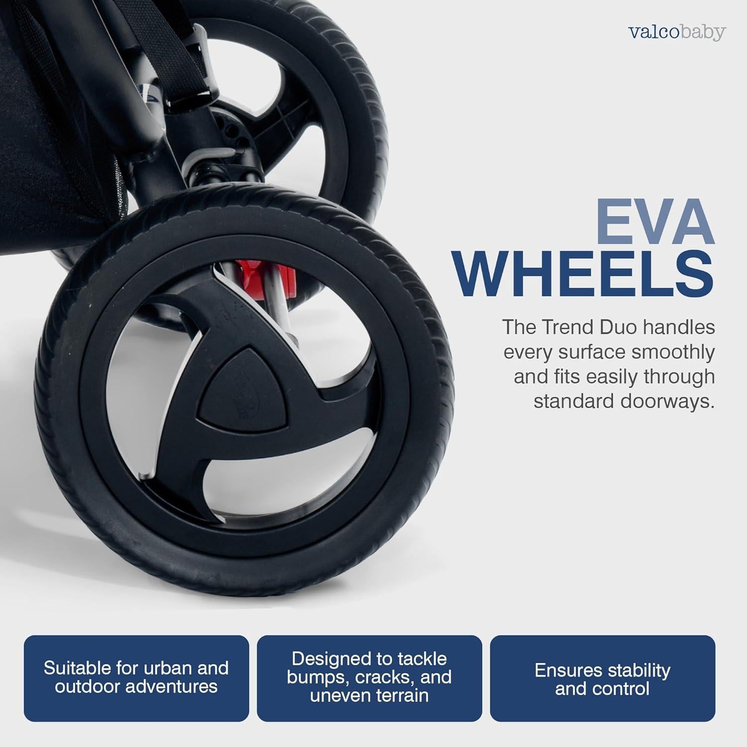 Carrito de Paseo Doble Valco Baby Trend Duo Carbón 2025