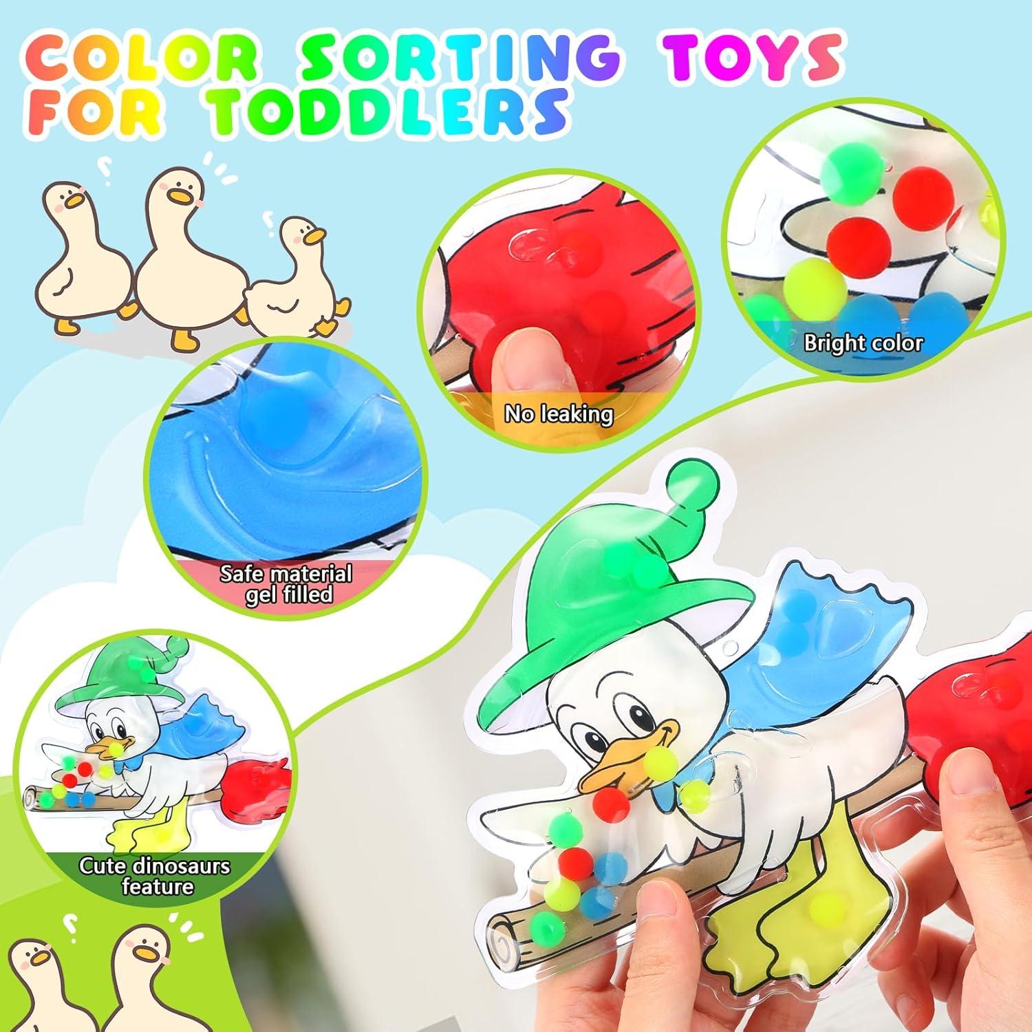 Juguete Sensorial de Clasificación de Color Pato WOZADU 17.78x15.24cm
