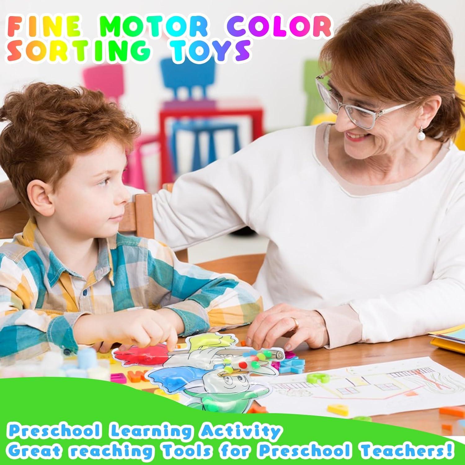 Juguete Sensorial de Clasificación de Color Pato WOZADU 17.78x15.24cm