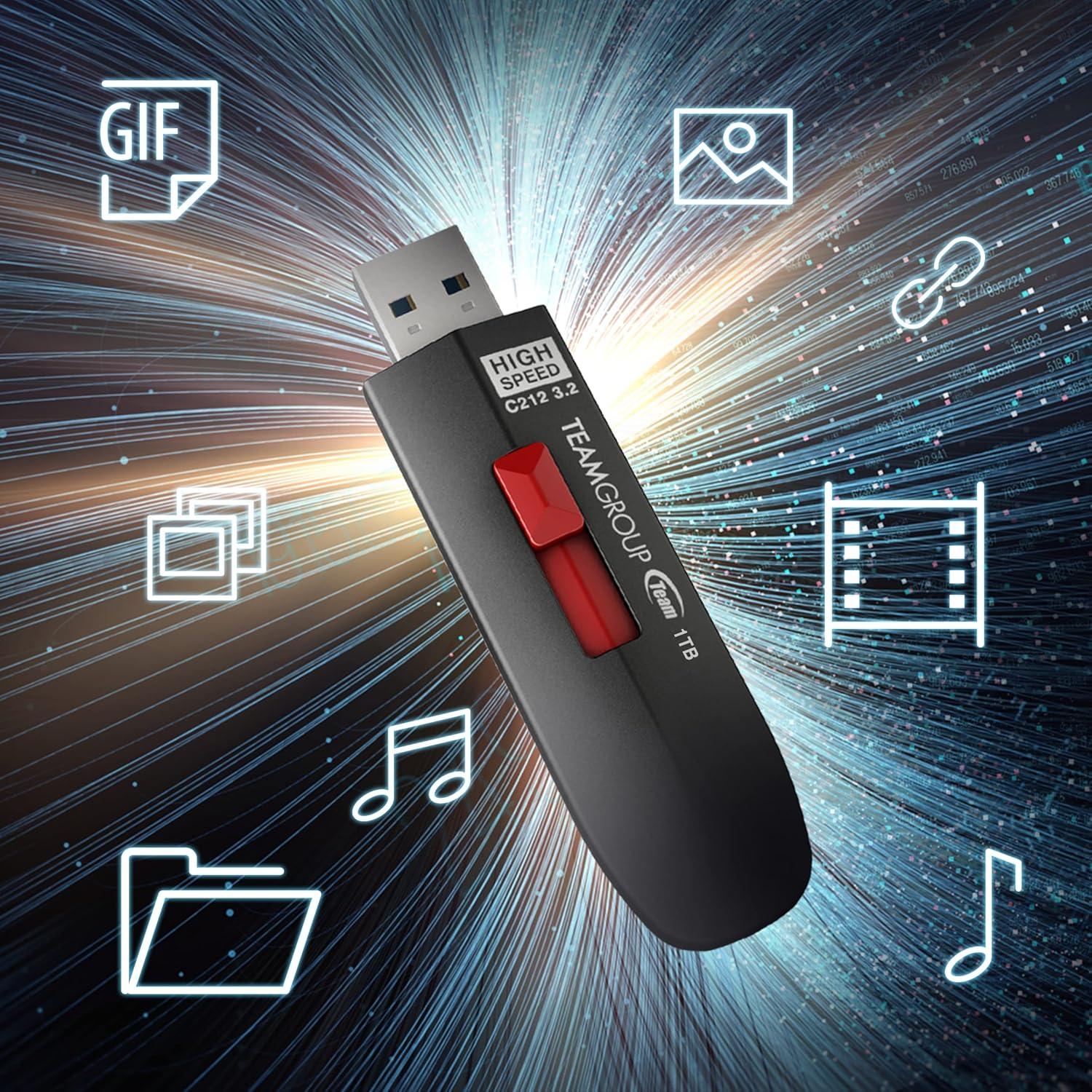 Unidad Flash Externa TEAMGROUP C212 Racer 512GB USB 3.2