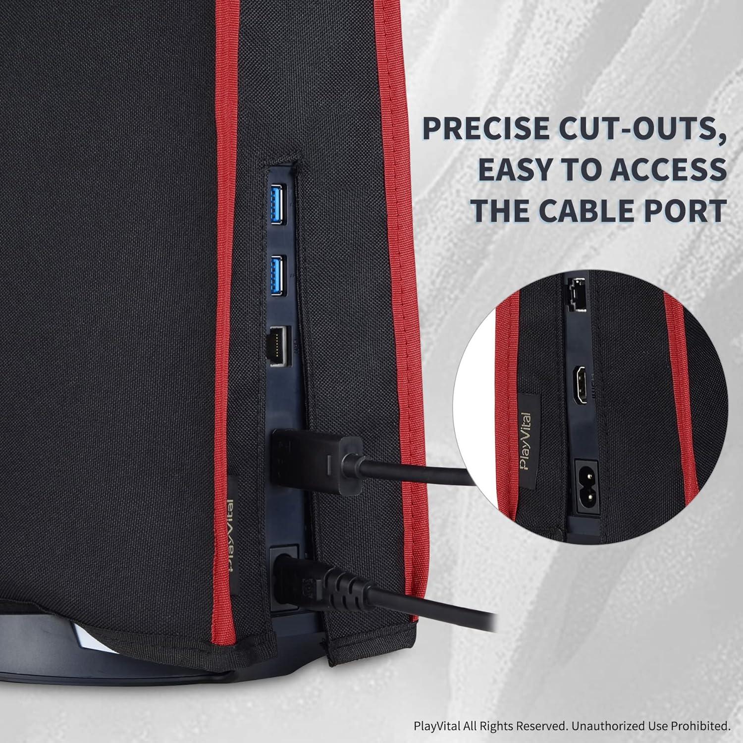 Funda de Nylon PlayVital para PS5 - Antipolvo y Suave