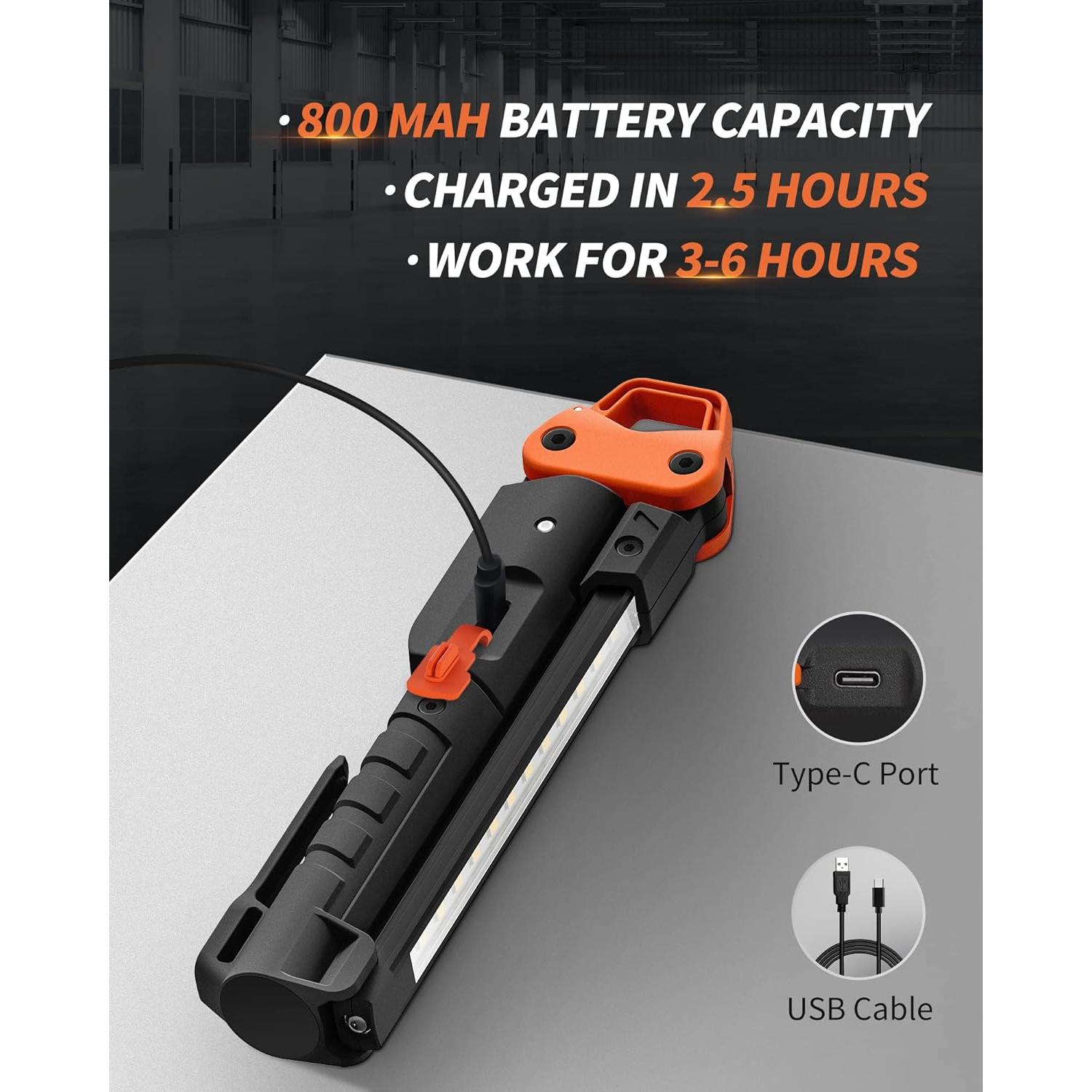 Luz de Trabajo LED Anylight 400LM Plegable y Magnética