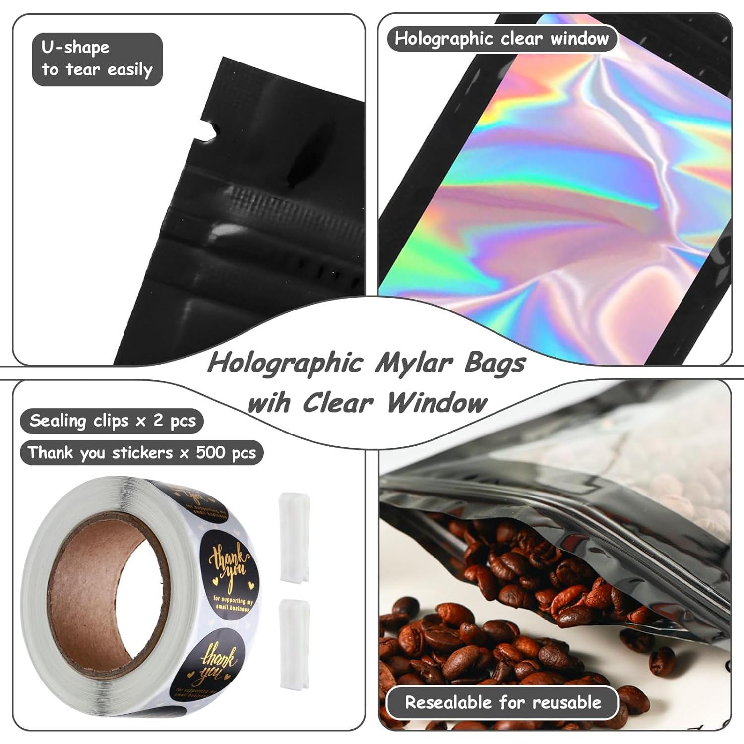 Paquete de 100 bolsas Mylar 20x30 cm resellables Lucpur