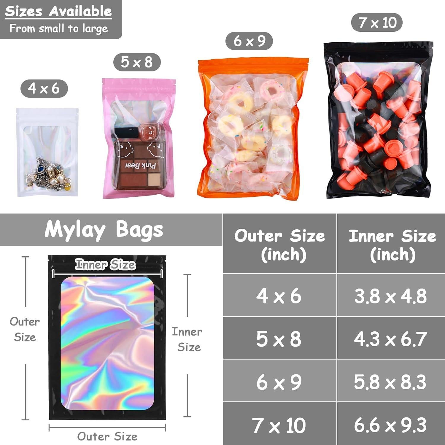 Paquete de 100 bolsas Mylar 20x30 cm resellables Lucpur