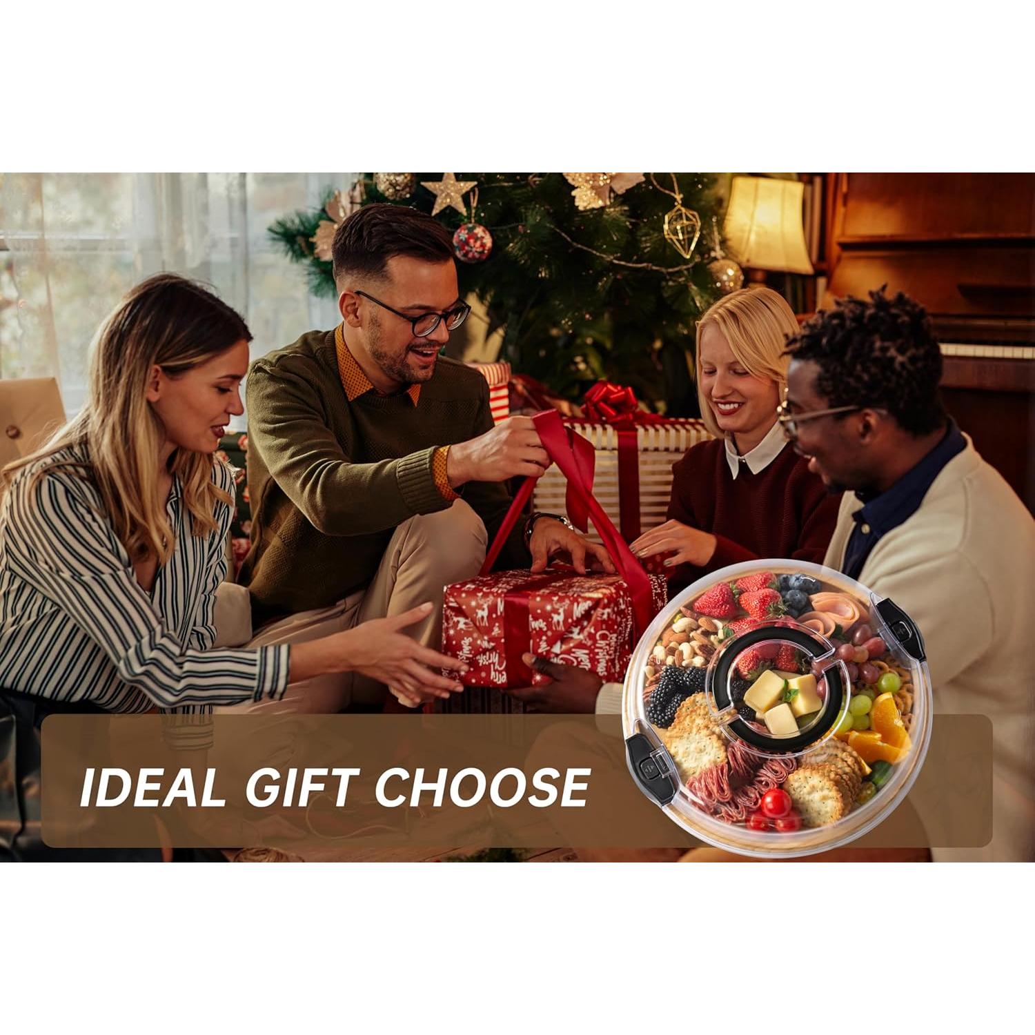 Tabla de Charcutería Redonda THETCHRY de Bambú 36x32.9cm