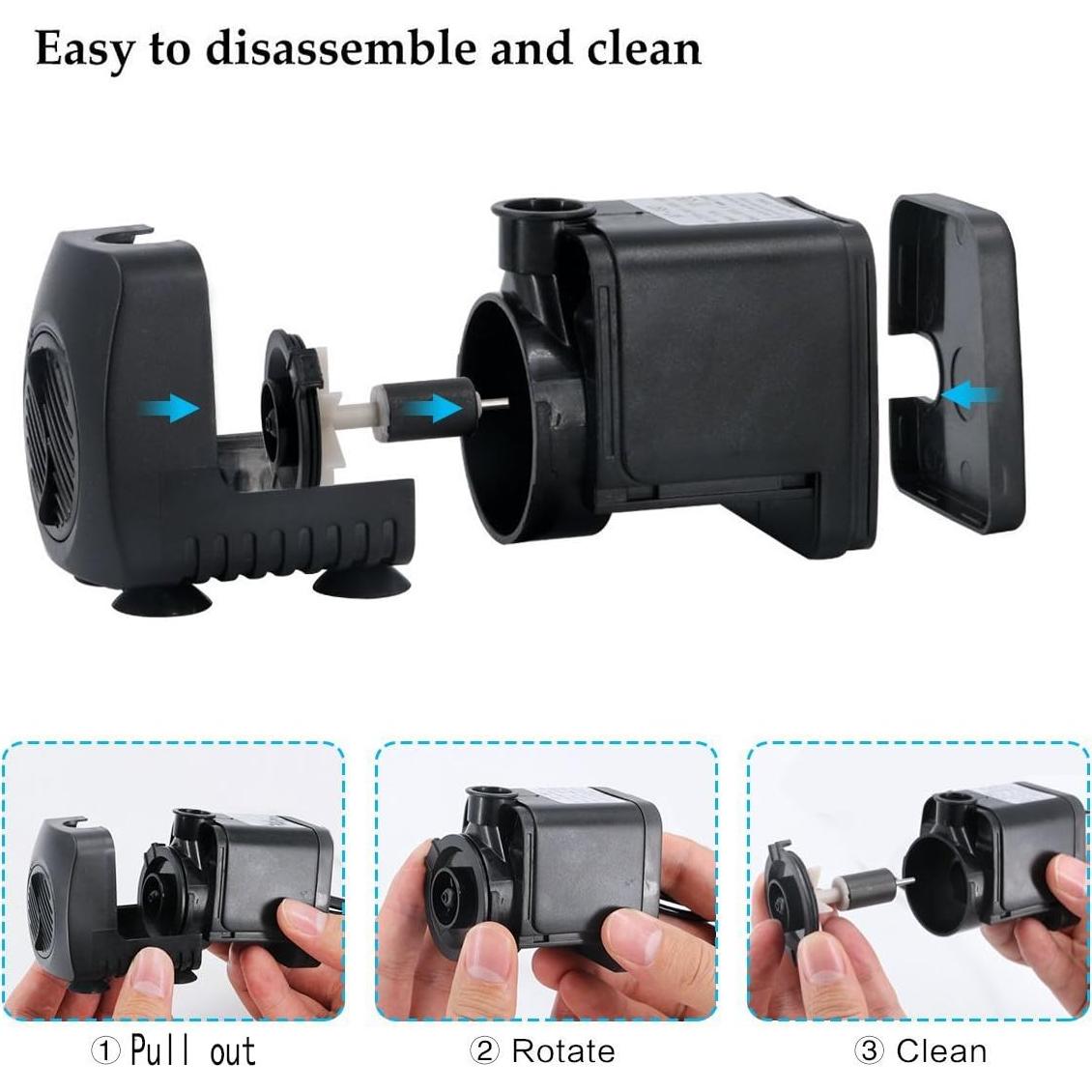 Bomba de Agua Eléctrica Lewisia 15W con Luces LED y Spray