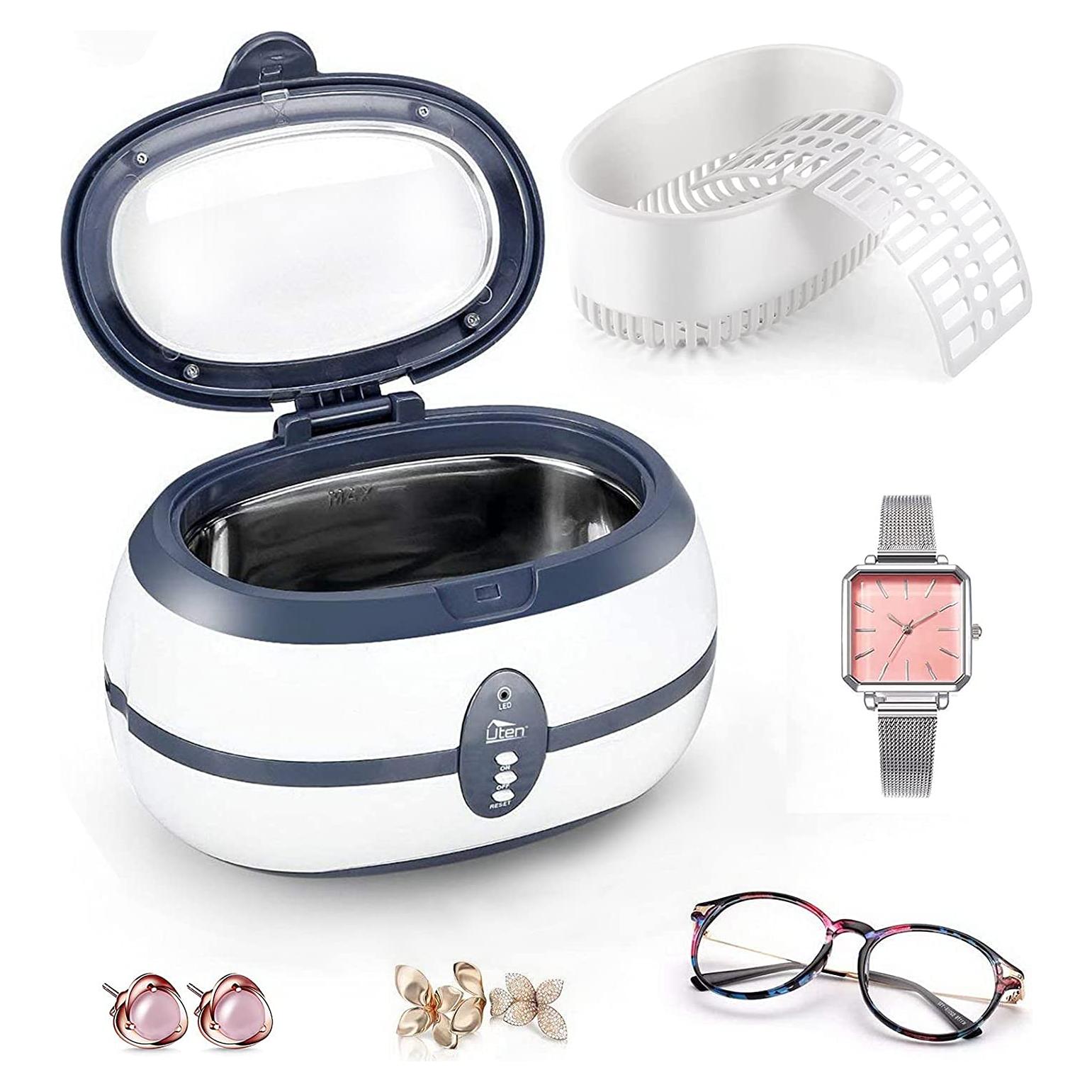 Limpiador Ultrasónico de Joyería Himaly 600ml 40kHz Acero Inoxidable