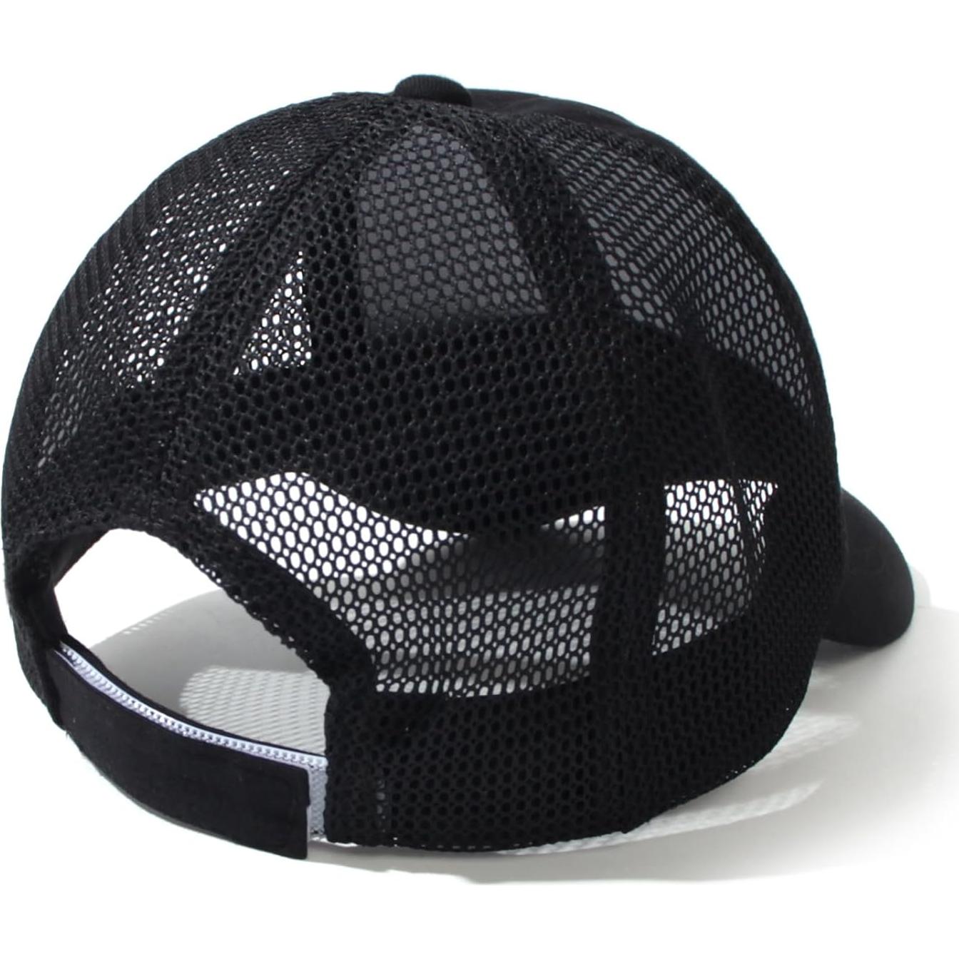 Gorra de béisbol ajustable para bebé 0-12 meses negra