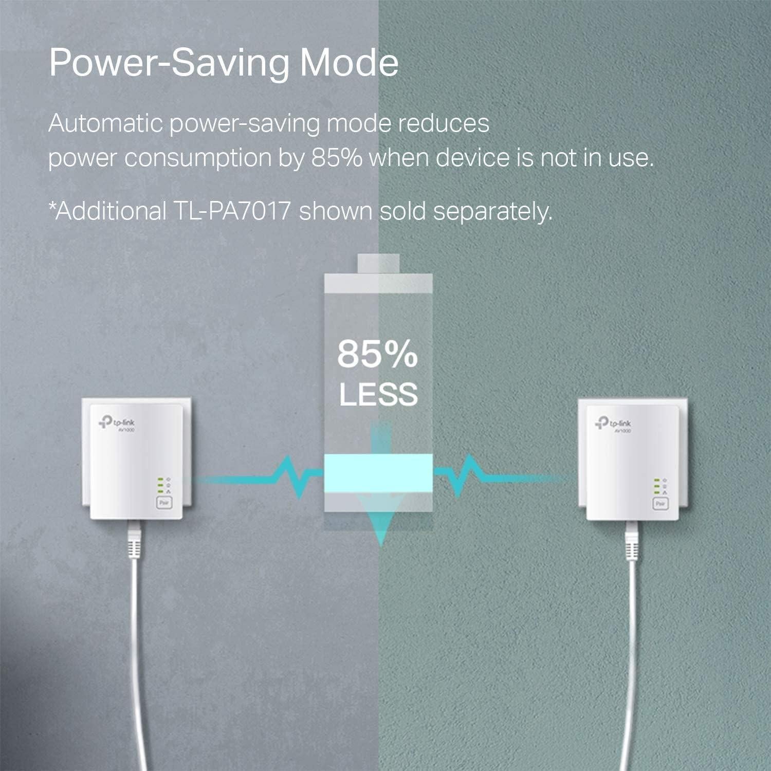 Adaptador Ethernet Powerline TP-Link TL-PA7017 AV1000 Gigabit