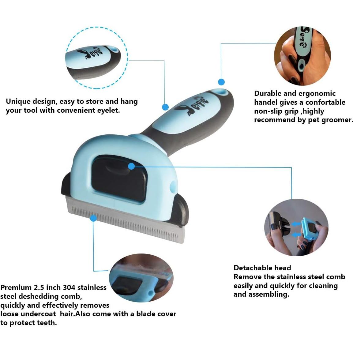 Cepillo y Peine para Gatos y Perros Petgle 2.5" Ecológico