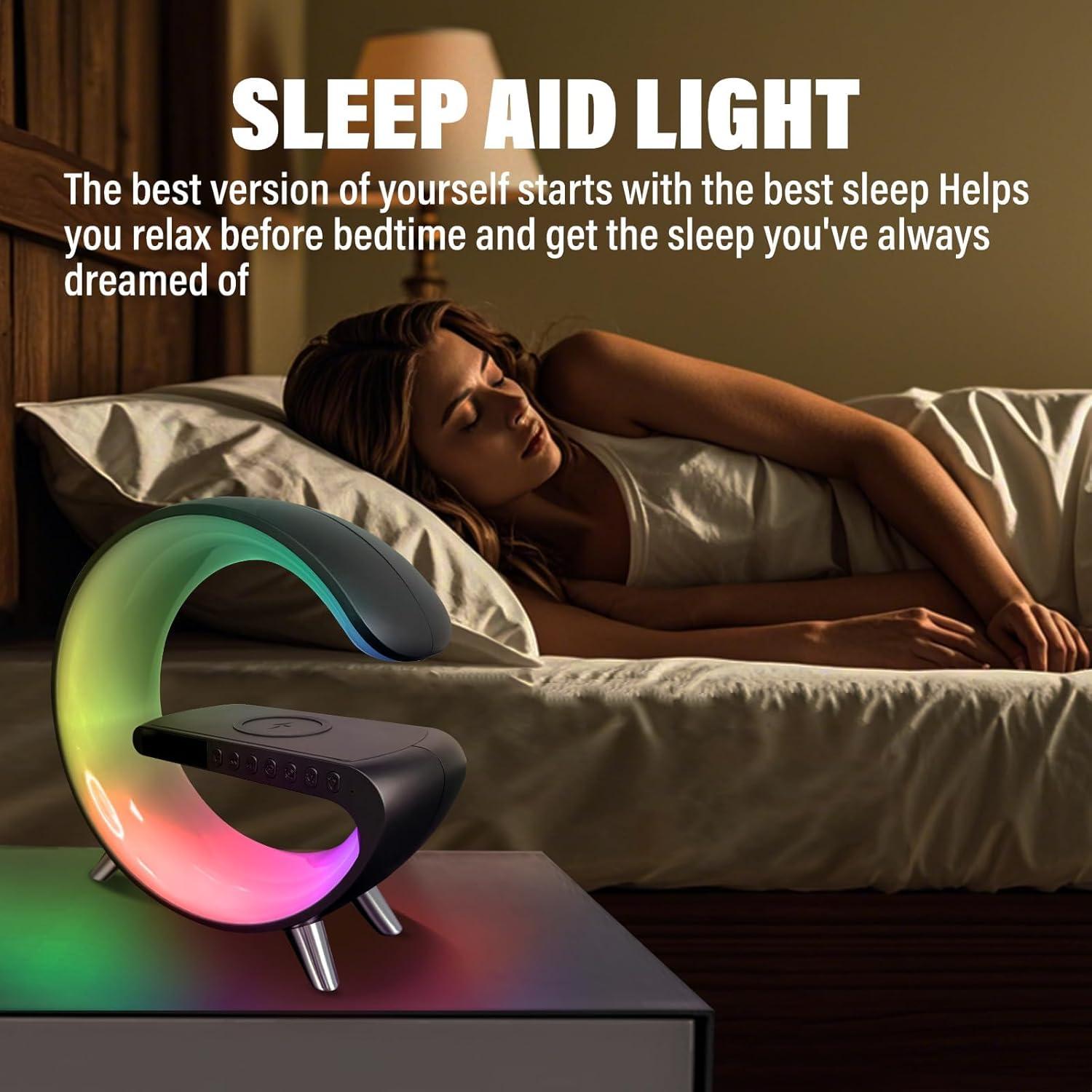 Lámpara de Mesa LED Inteligente Domigard 4 en 1 Cargador Inalámbrico