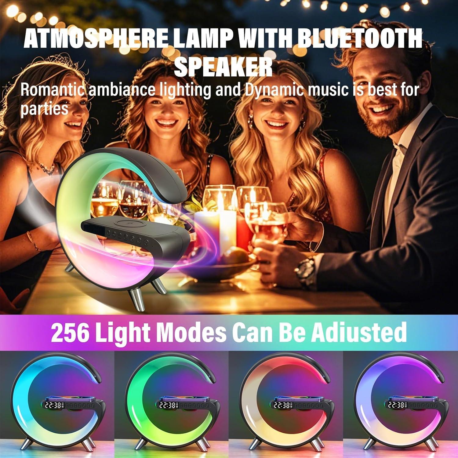 Lámpara de Mesa LED Inteligente Domigard 4 en 1 Cargador Inalámbrico