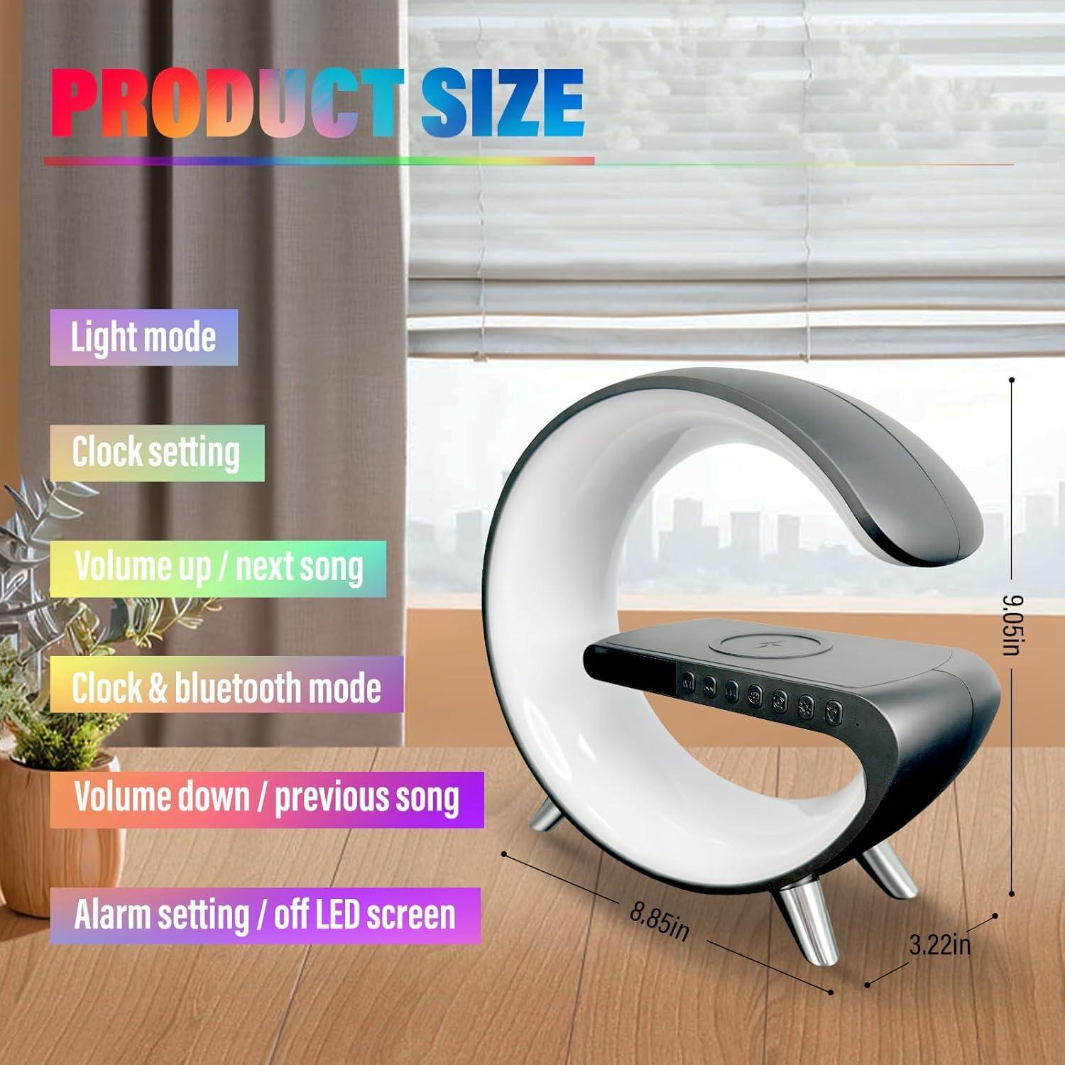 Lámpara de Mesa LED Inteligente Domigard 4 en 1 Cargador Inalámbrico