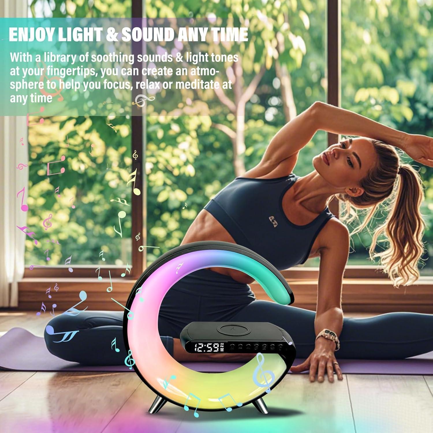 Lámpara de Mesa LED Inteligente Domigard 4 en 1 Cargador Inalámbrico