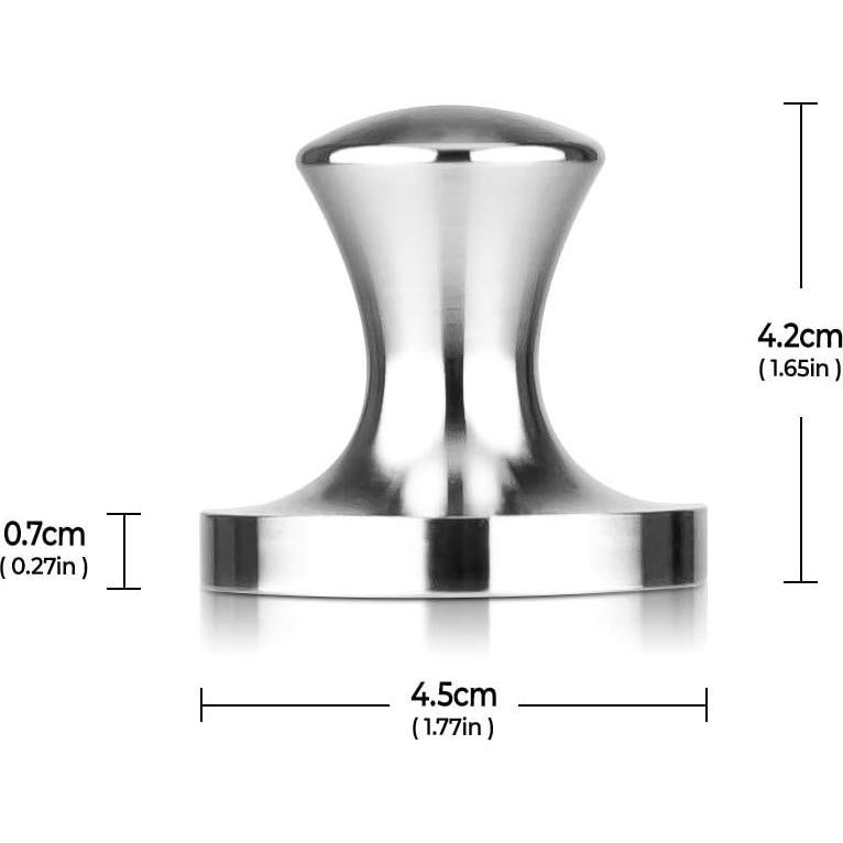 Tamper de Café RECAPS Acero Inoxidable 45mm para Nespresso