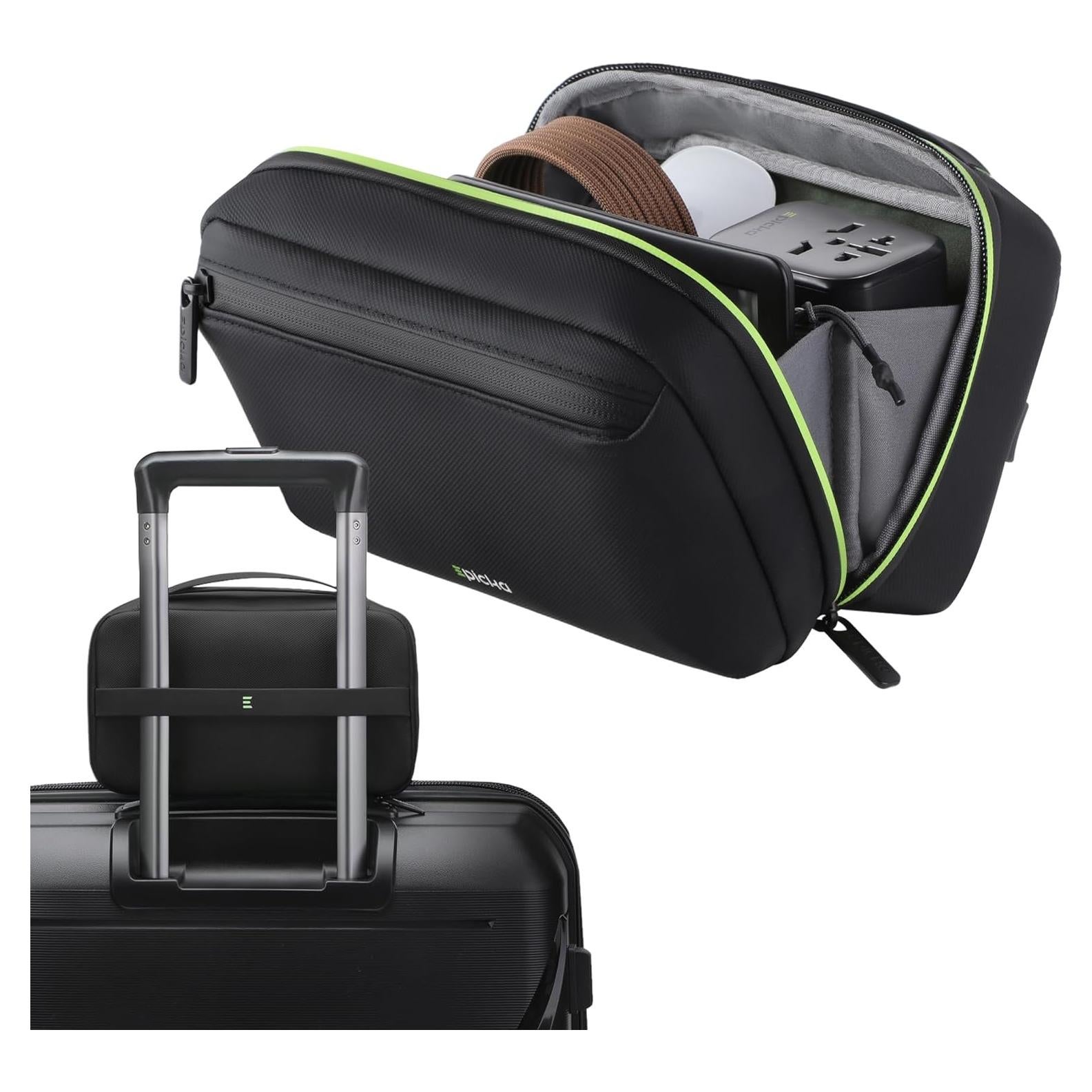 Organizador de Cables EPICKA Negro - Estuche Impermeable 23x10x13cm