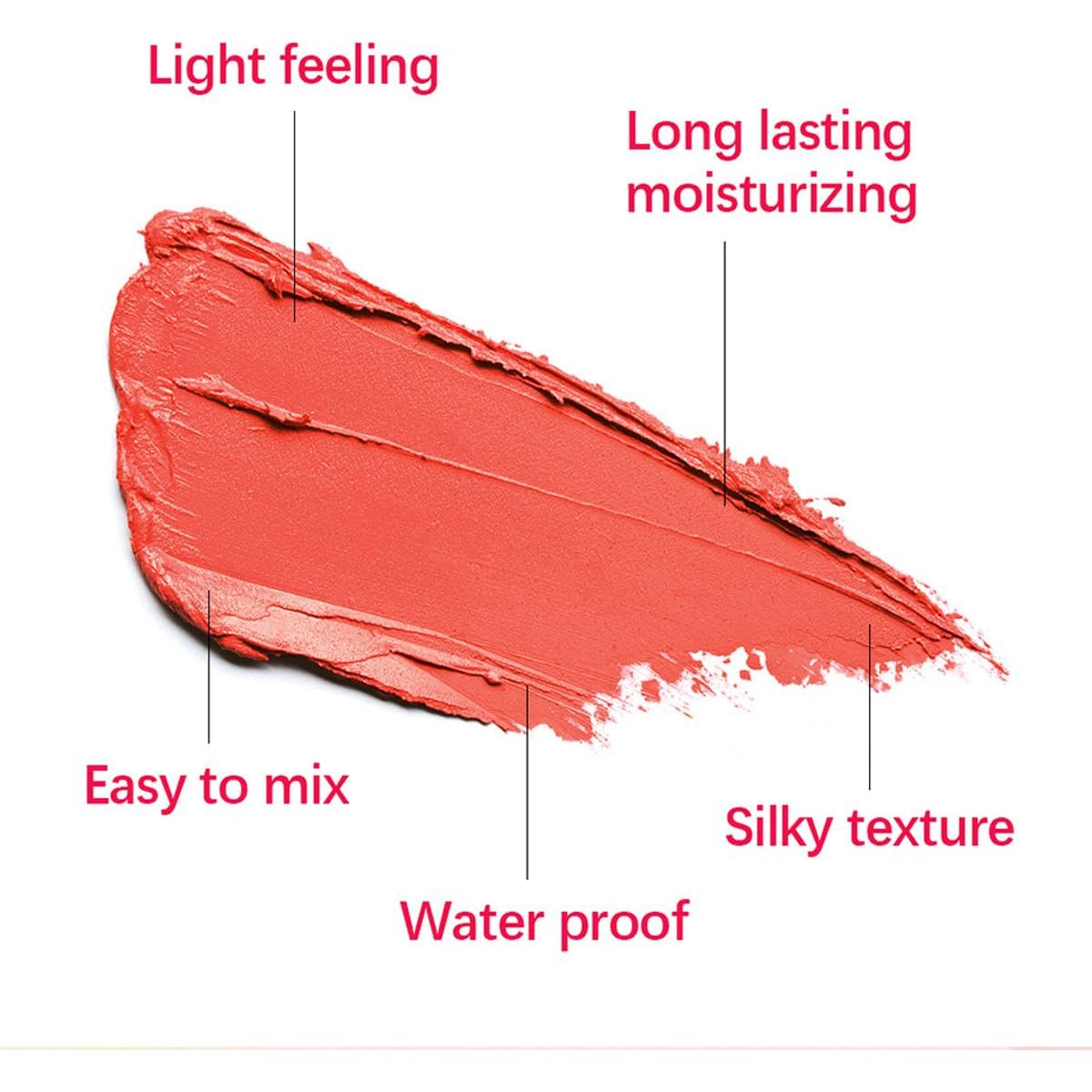 Bastón de Rubor en Crema WenFeng 1#Rosa Tímido Hidratante