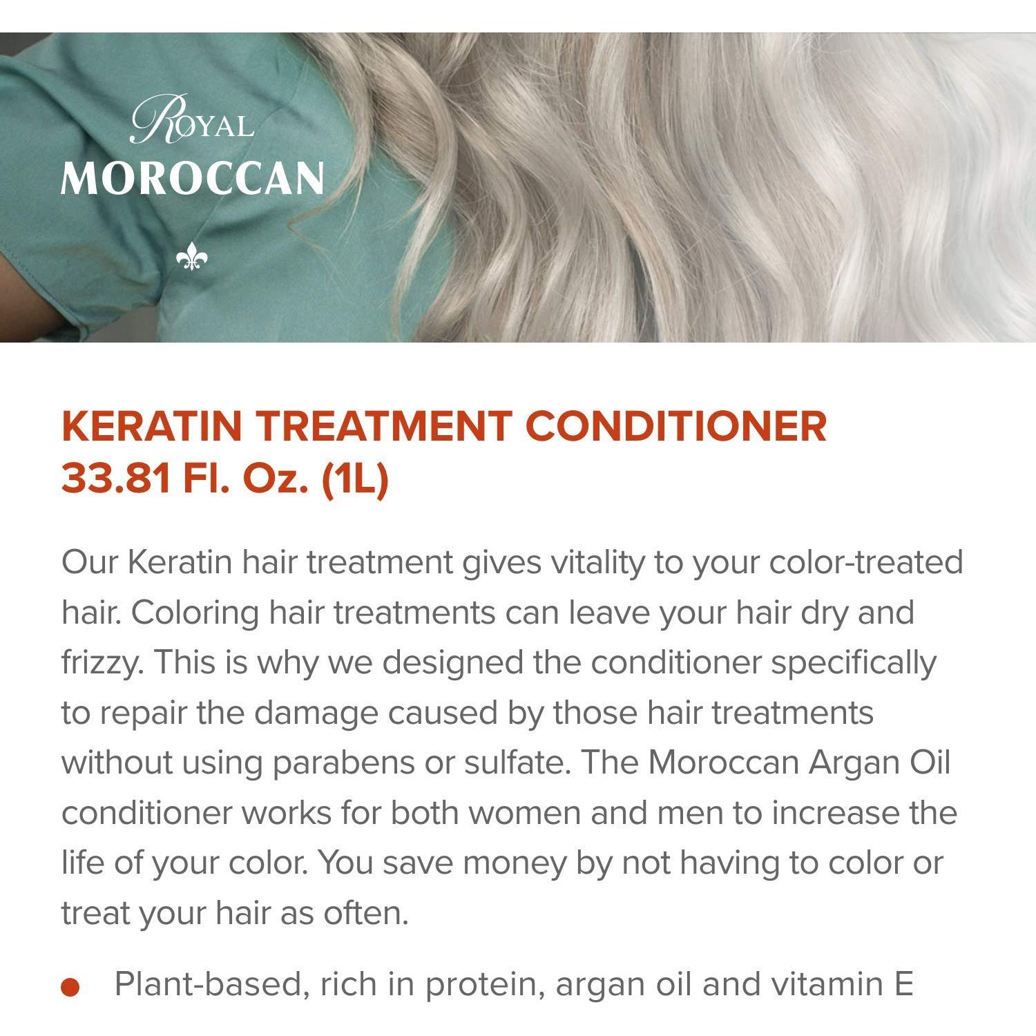 Acondicionador de Queratina Real Marroquí 1000 ml - Hidratante