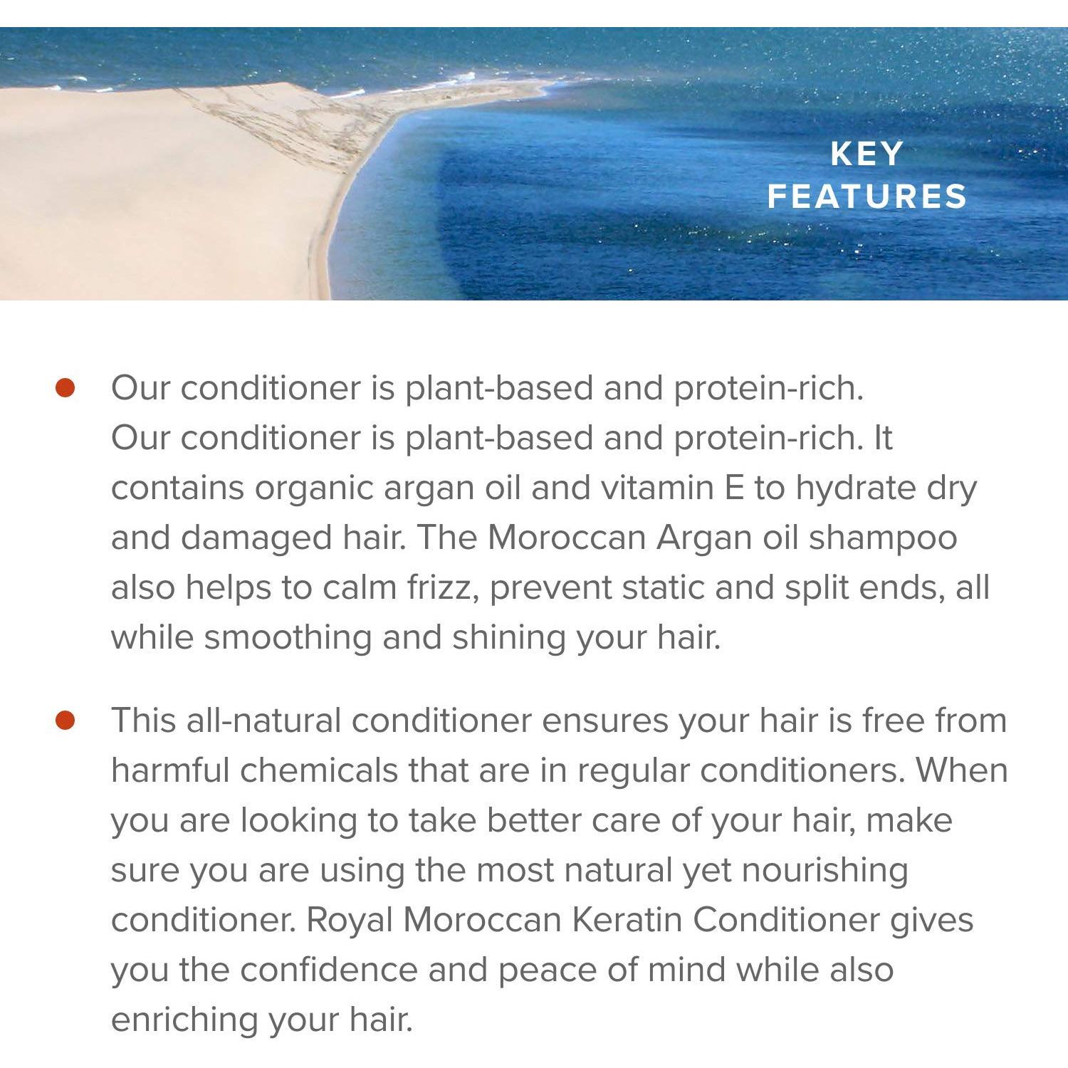 Acondicionador de Queratina Real Marroquí 1000 ml - Hidratante