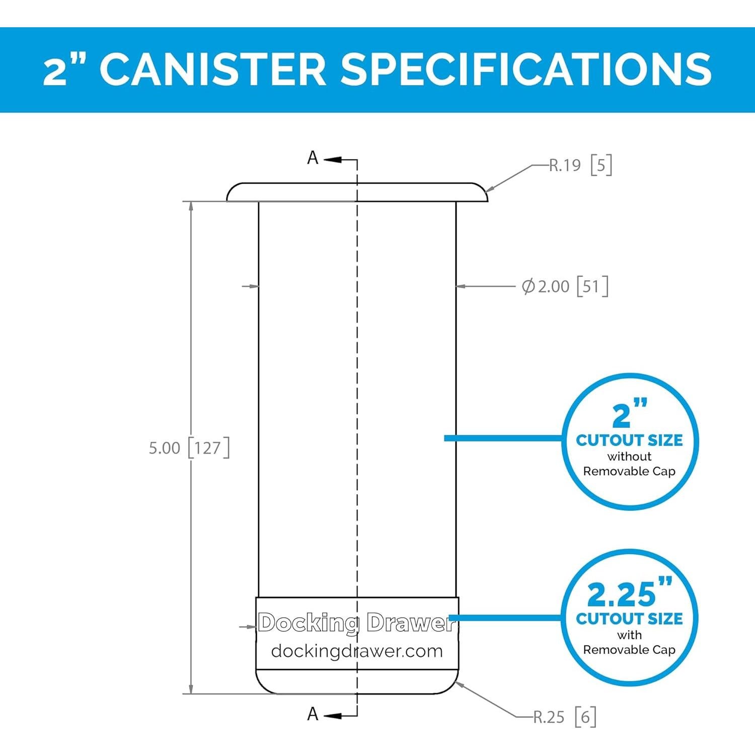 Canasta Docking Drawer 2.0" para Herramientas Calientes - Almacenamiento Seguro