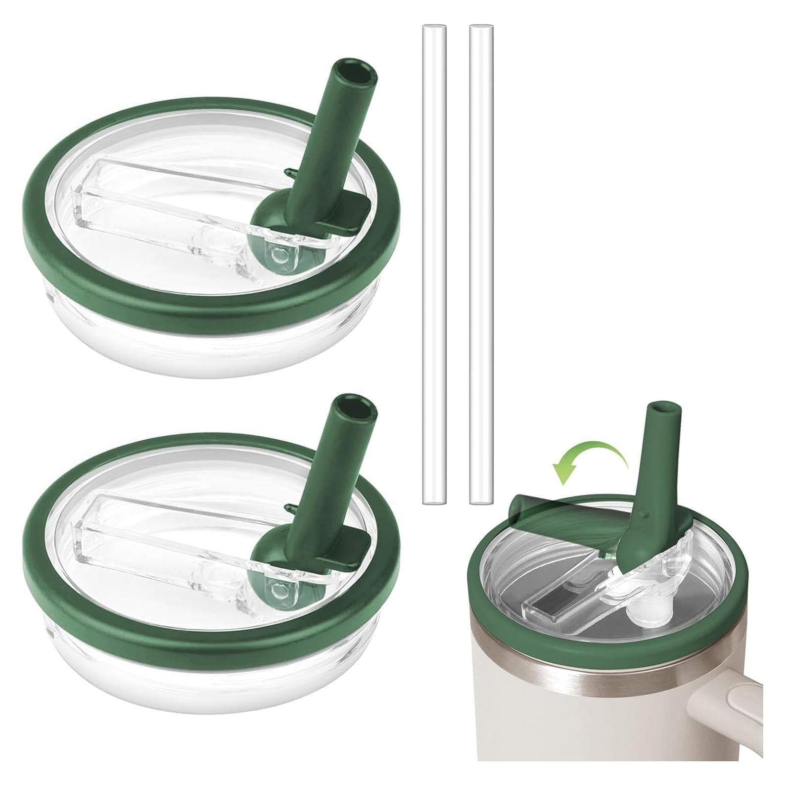 Stanley Tapas de Popote Flip Reutilizables 30 OZ Verde Militar