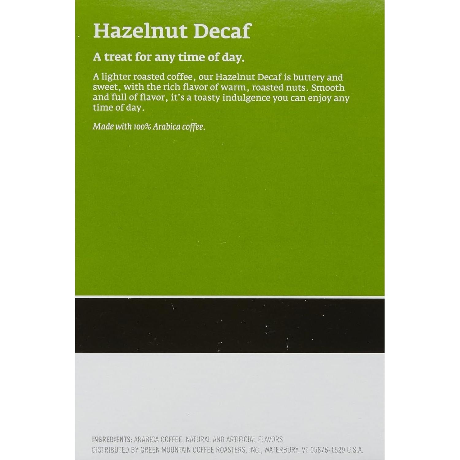 Café Green Mountain Avellana Descafeinado K-Cups 18 Unidades