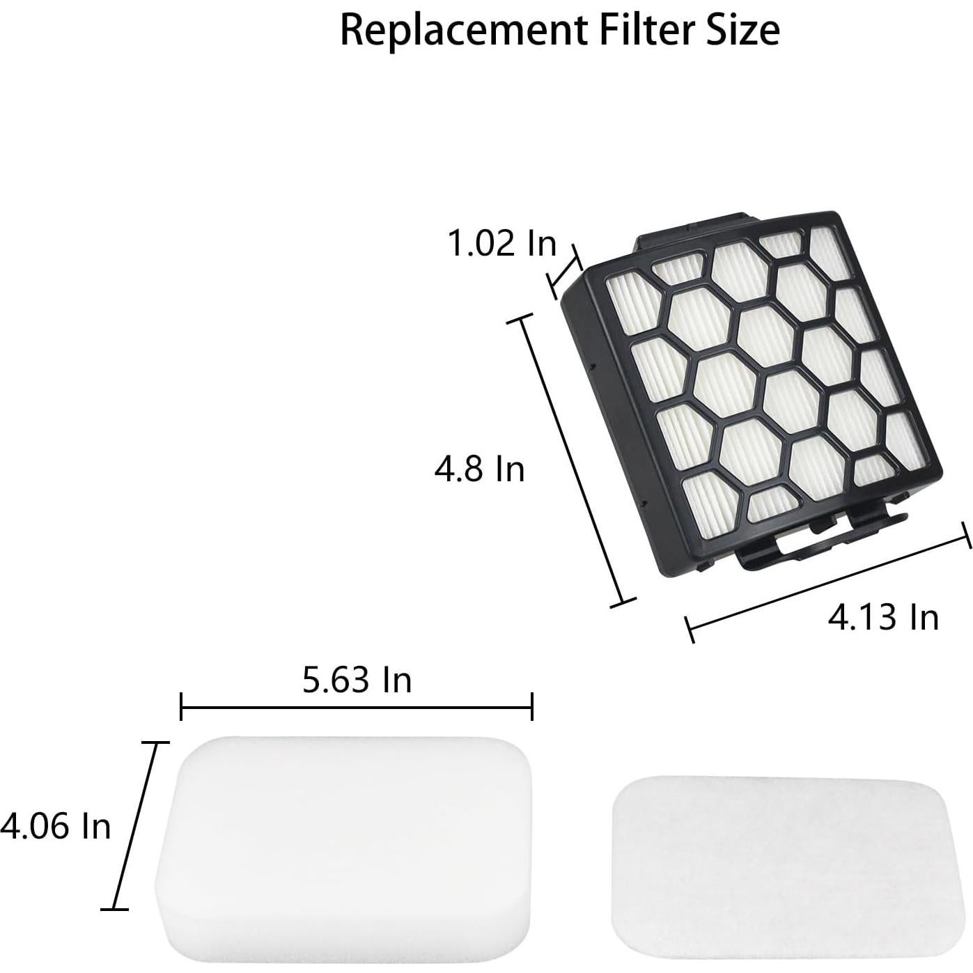 Filtro de Reemplazo Ymimi para Aspiradora Shark NV151 - 4 Espuma, 2 HEPA