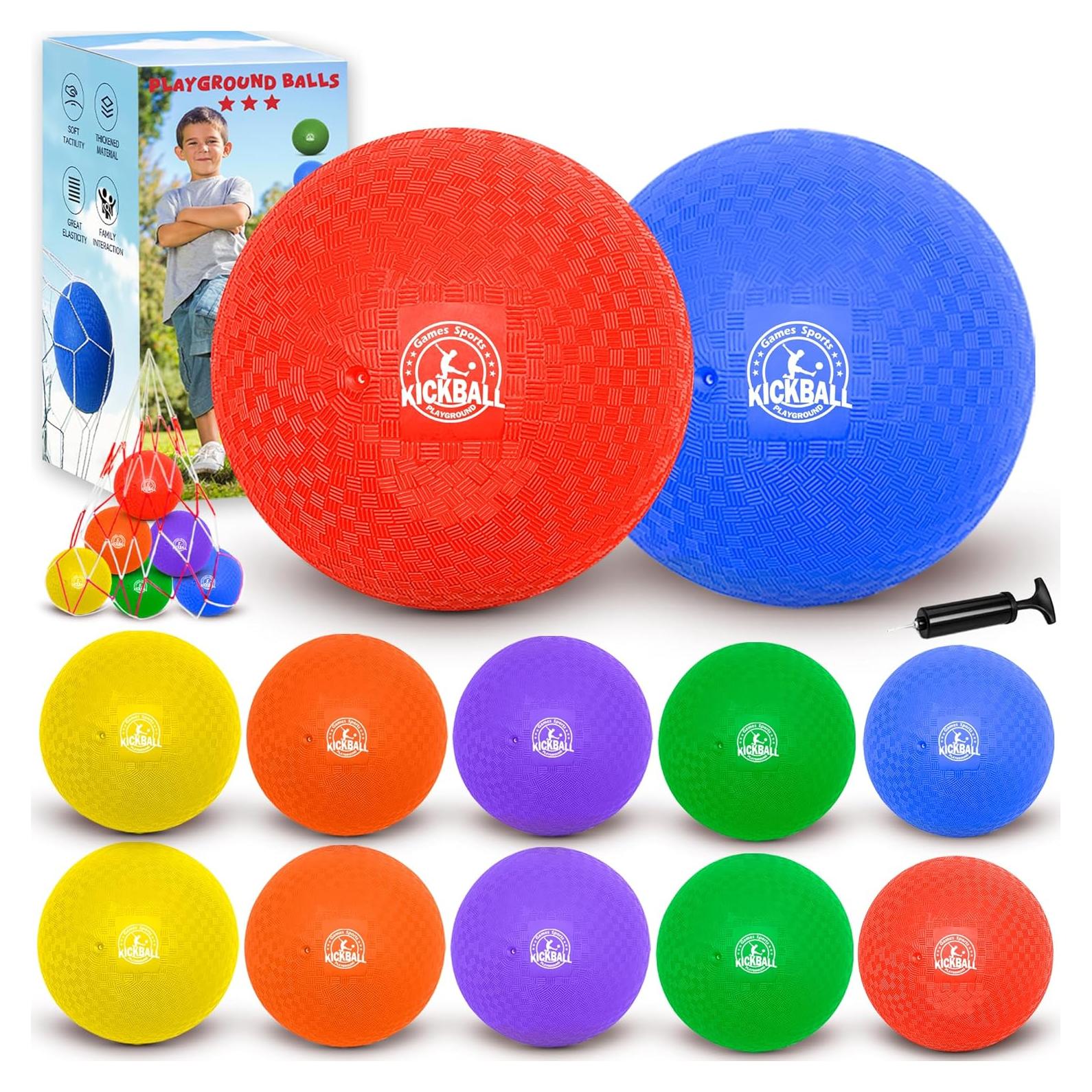 Set de 12 pelotas de dodgeball COAMZPARTY 21.6 cm multicolor