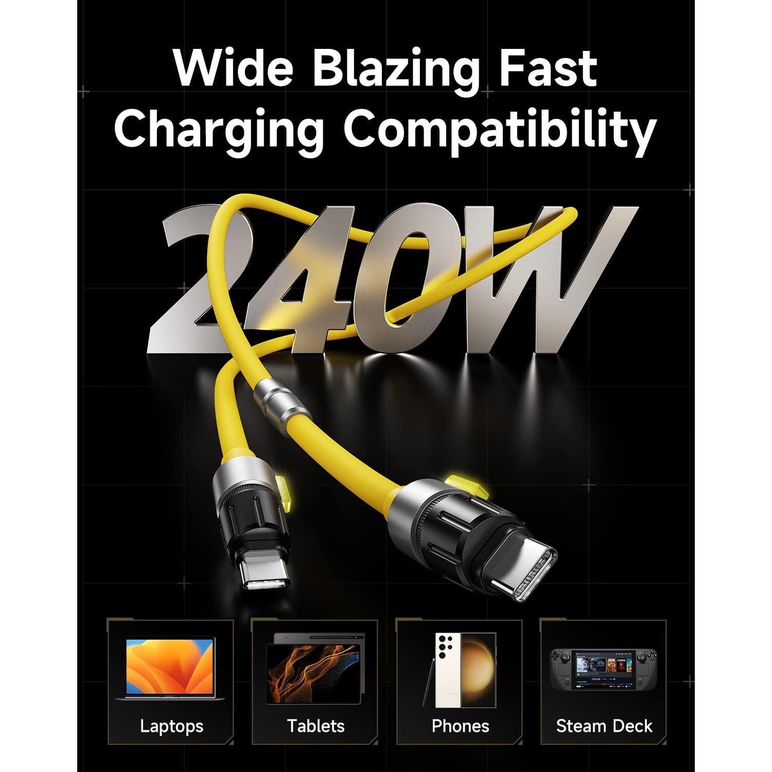 Cable USB C a USB C Sharge 240W 1.19m Carga Rápida