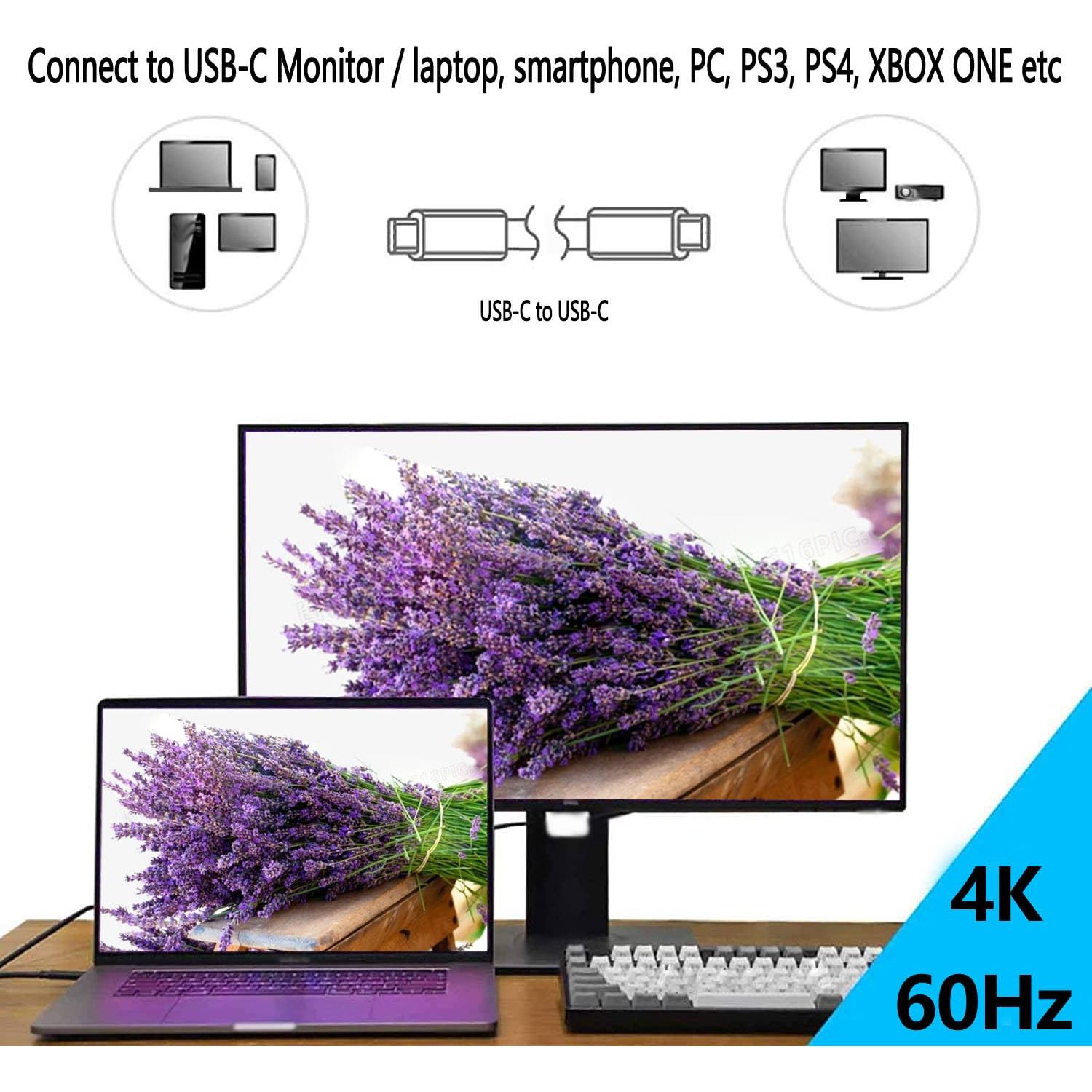 Cable USB-C Akingdleo 4K 10Gbps 1m para Monitores Lepow