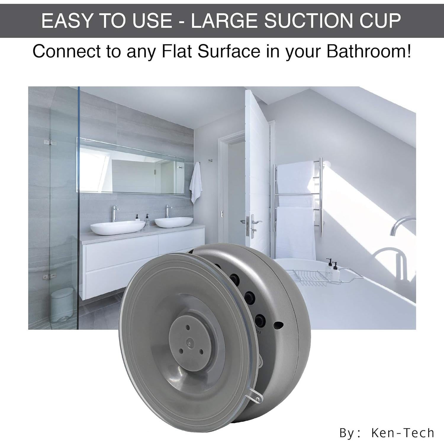 Reloj Atómico Digital Ken-Tech T-4660 Plata Resistente Agua