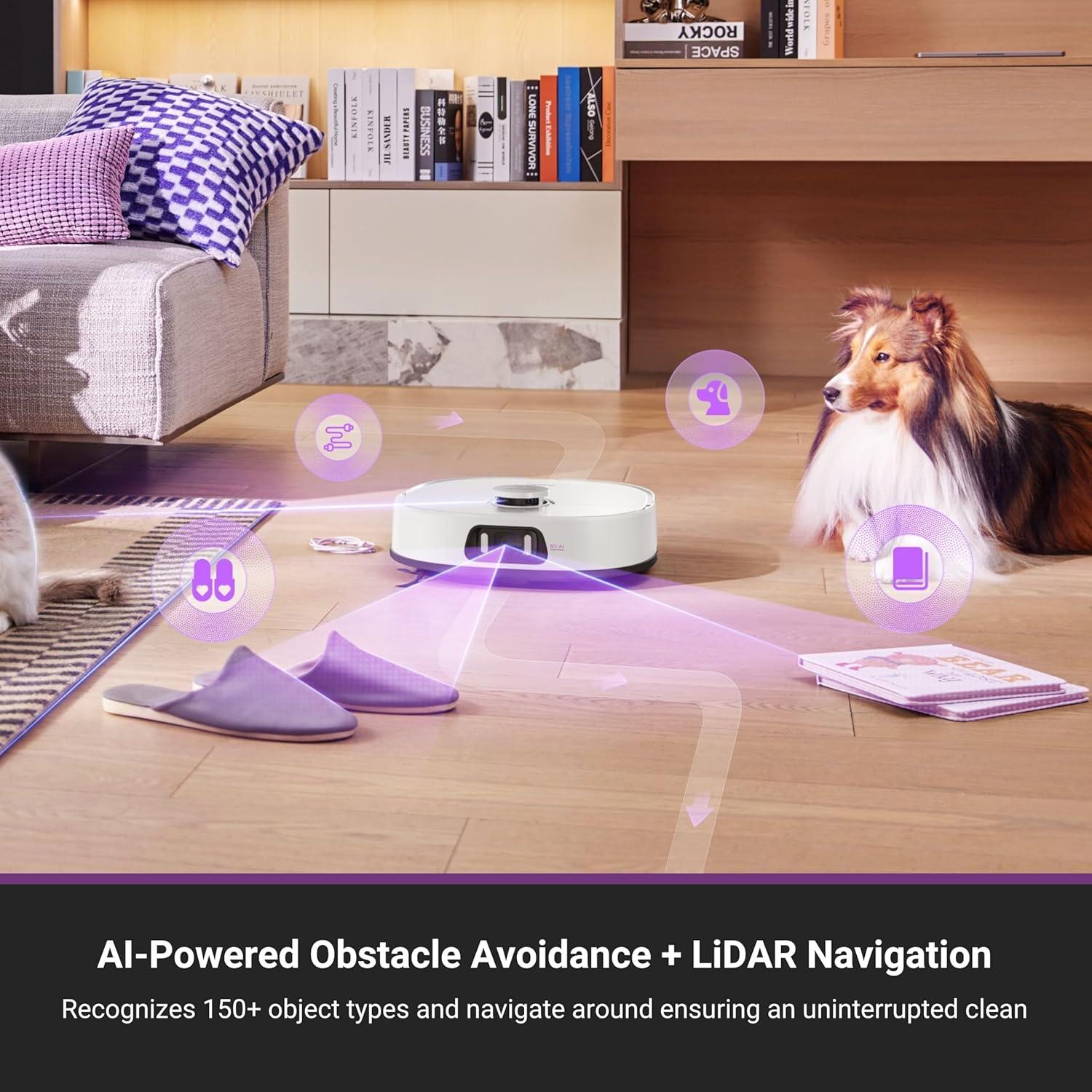 Aspiradora Robot Eureka J15 Pro Ultra con Mopa y Auto Vaciamiento