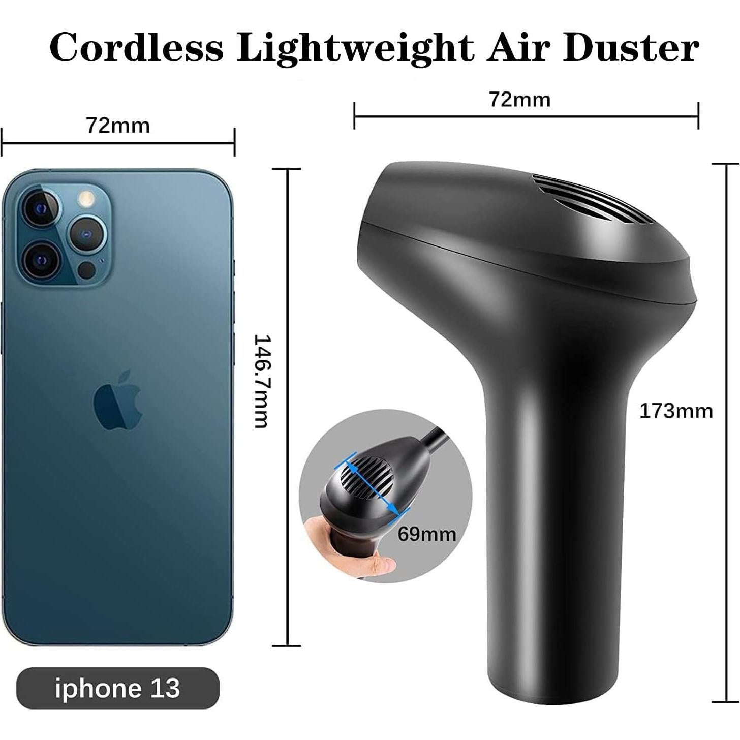 Soplador de Aire Inalámbrico HONKYOB H049 45000 RPM Recargable