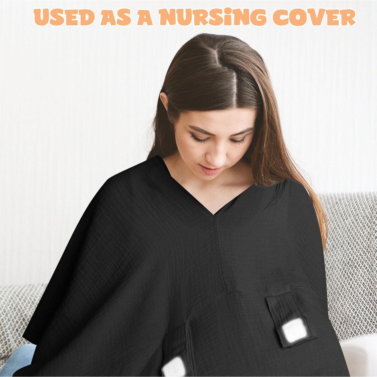 Cubierta de Silla de Auto para Bebé Boryokun Muselina 9 Capas