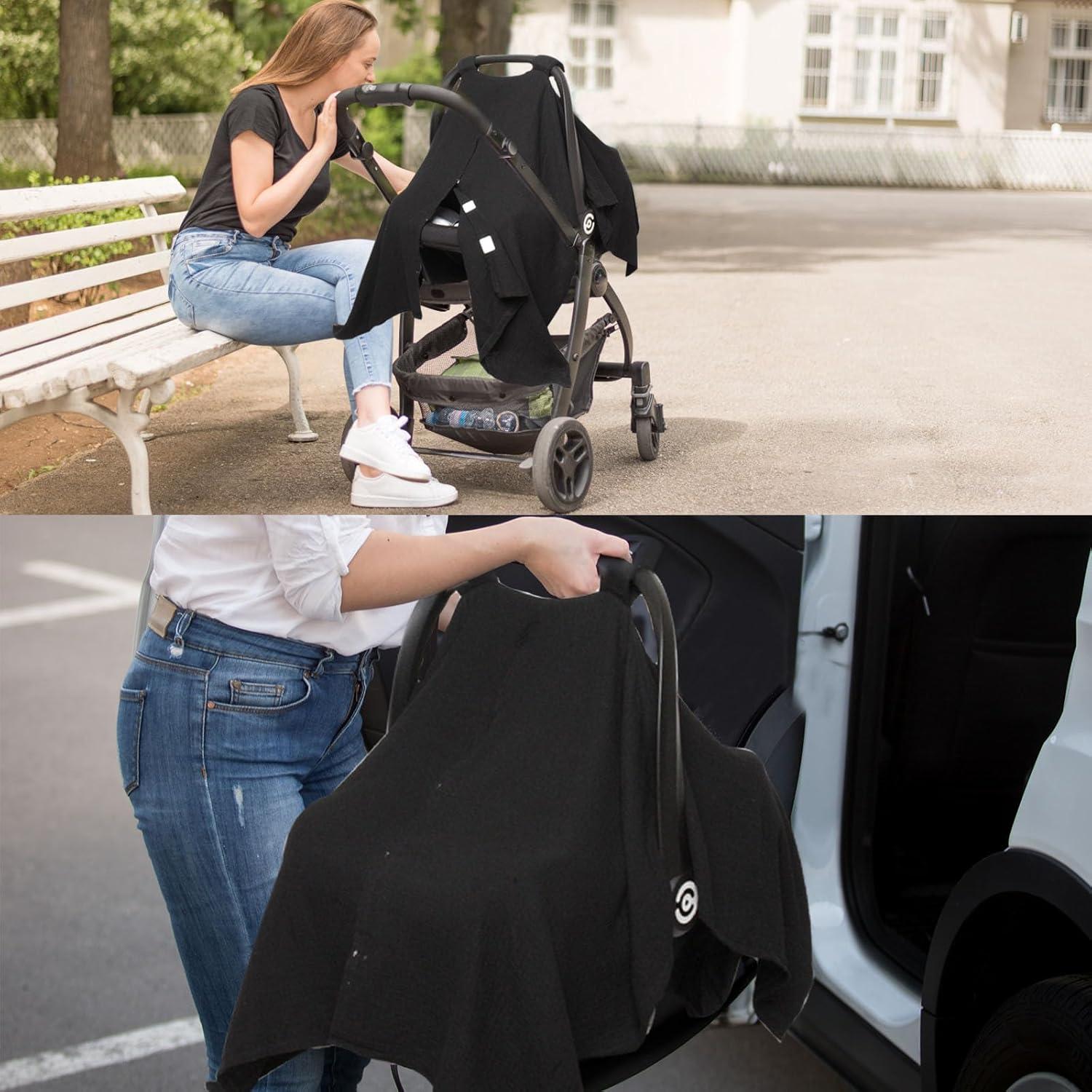 Cubierta de Silla de Auto para Bebé Boryokun Muselina 9 Capas