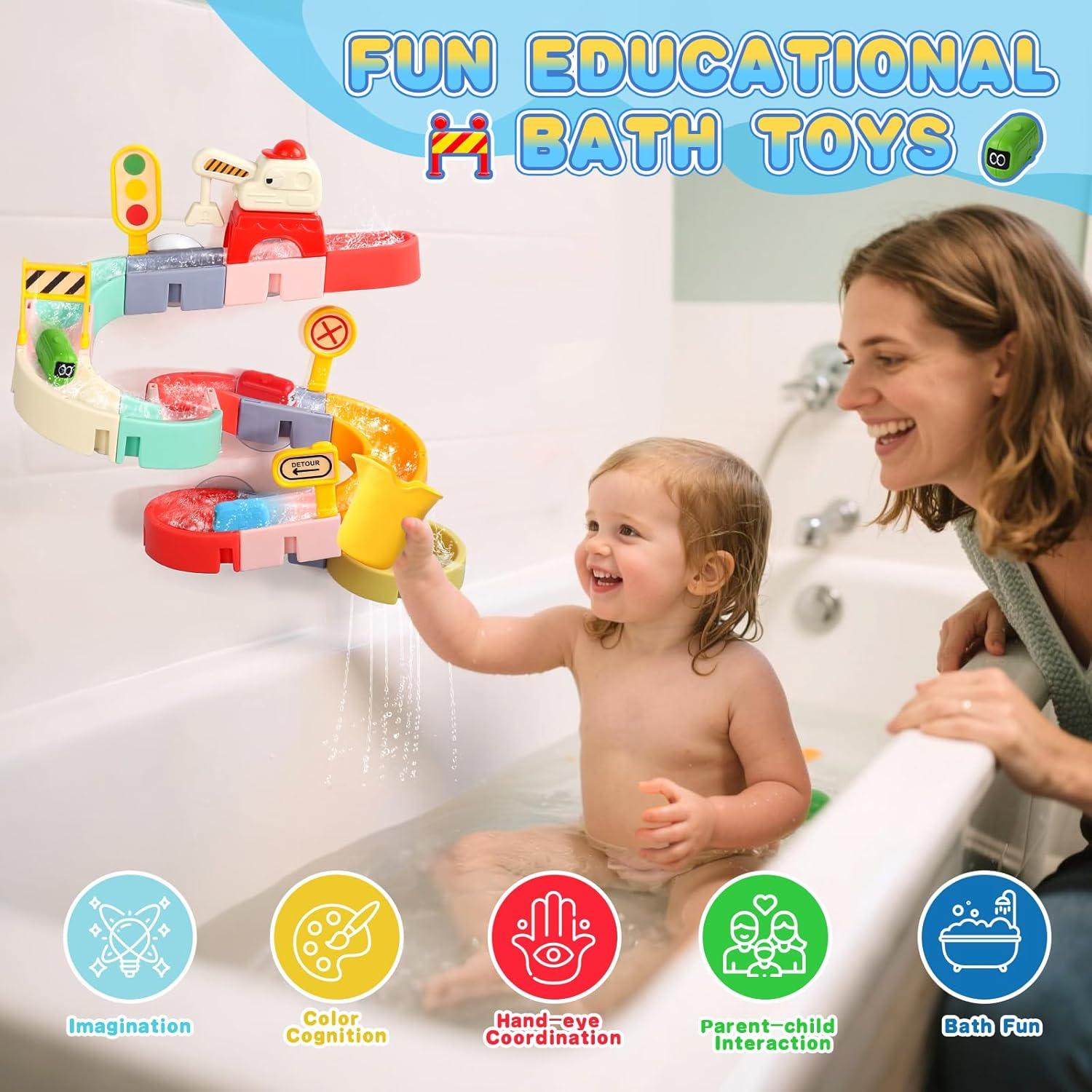 Juguetes de baño magnéticos Fajiabao 38 piezas para niños 3-8 años