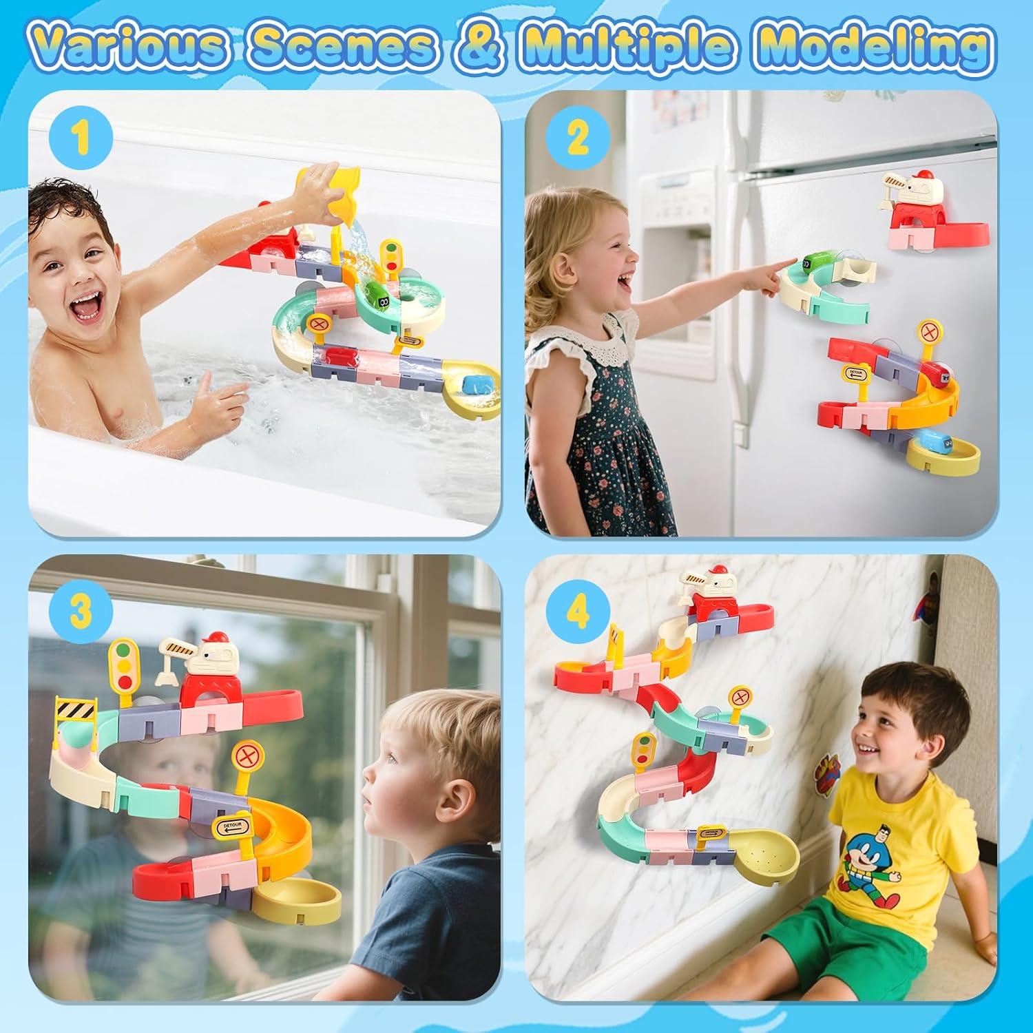 Juguetes de baño magnéticos Fajiabao 38 piezas para niños 3-8 años