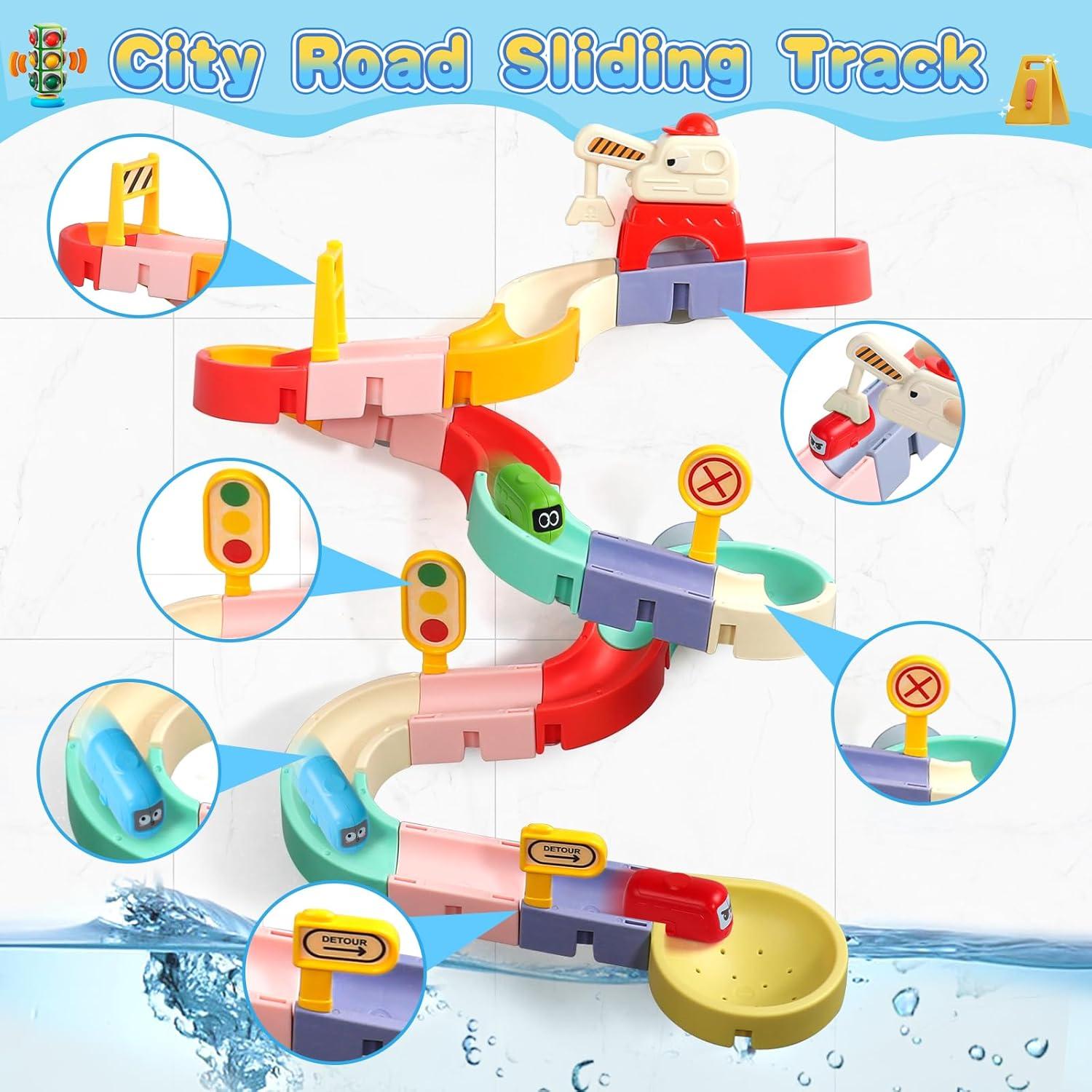 Juguetes de baño magnéticos Fajiabao 38 piezas para niños 3-8 años