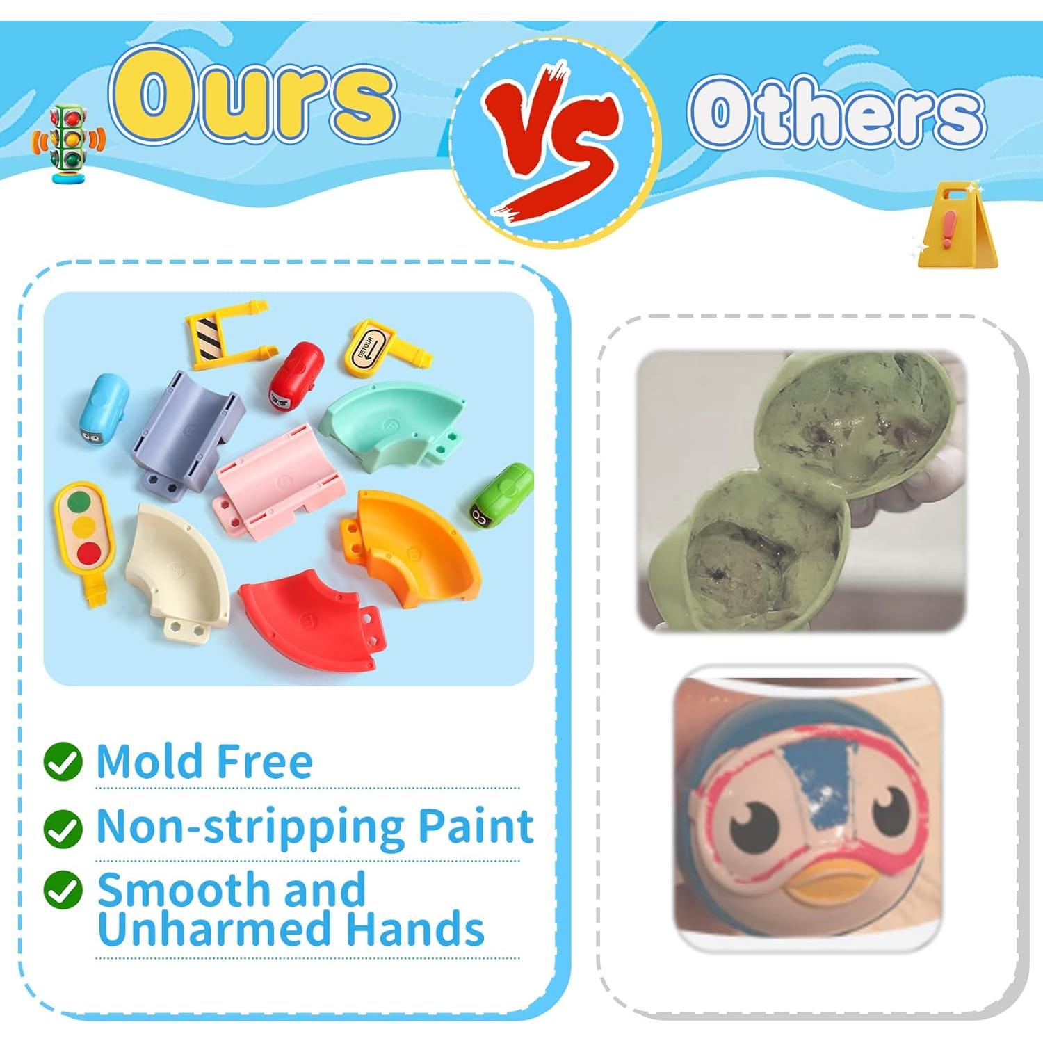 Juguetes de baño magnéticos Fajiabao 38 piezas para niños 3-8 años