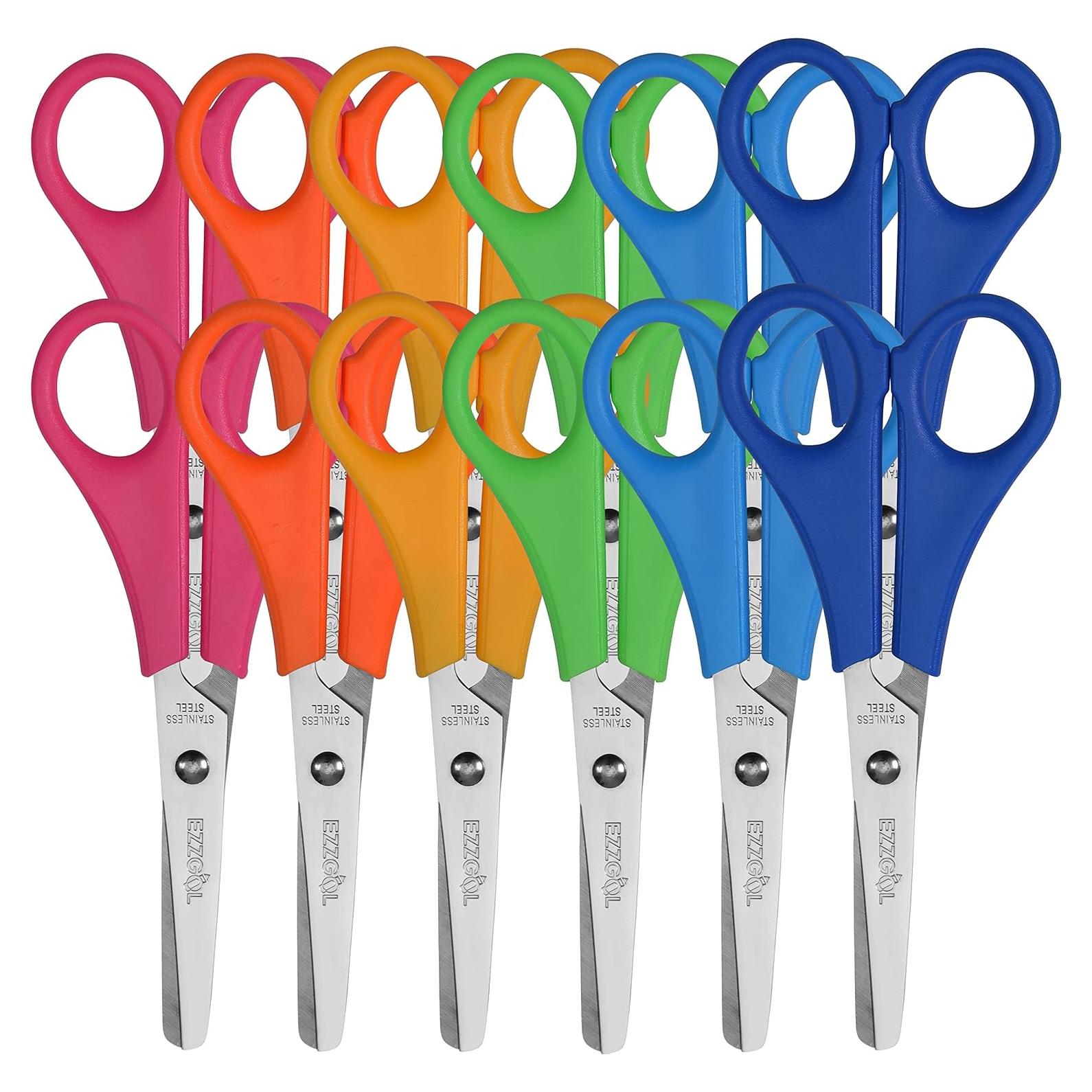 Tijeras de Seguridad EZZGOL 12 Pack 13.34 cm para Niños